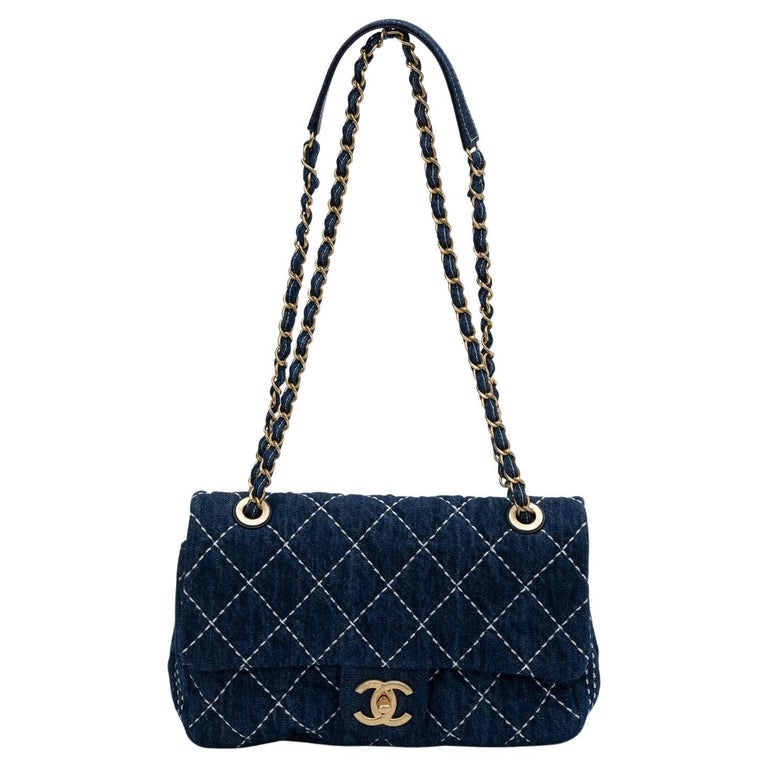 Chanel Paris-Salzburg Flap Bag Blue For Sale at 1stDibs