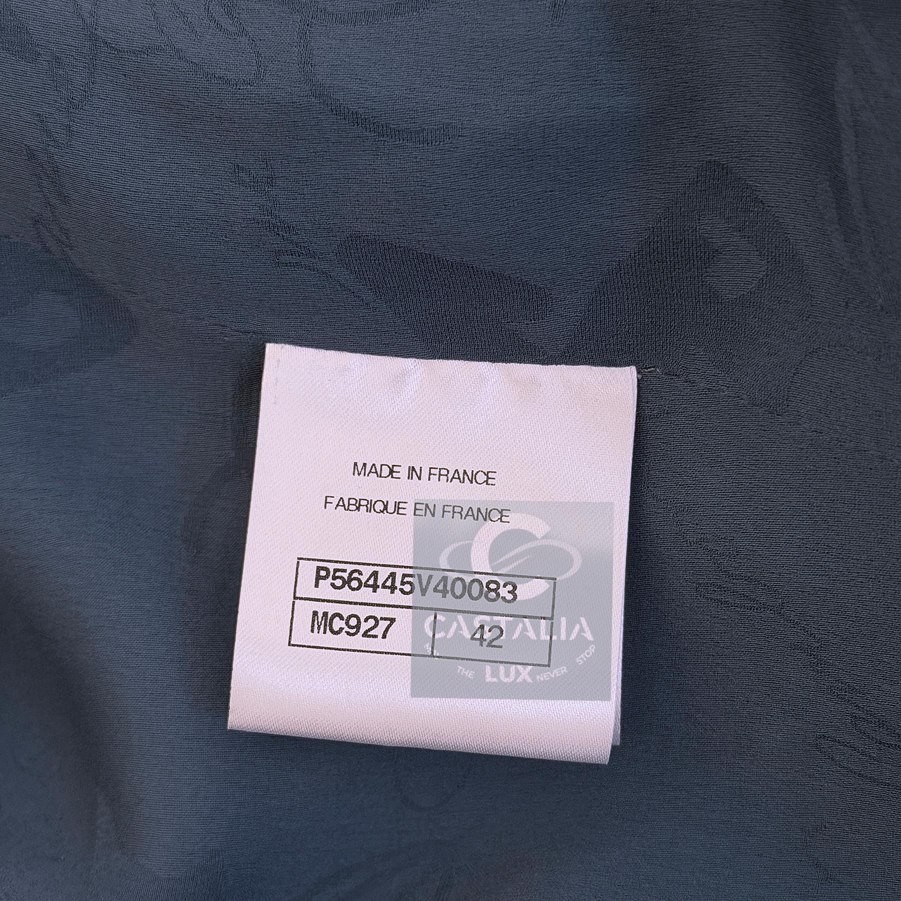 Chanel Nuovo Rinascimento Digitale Giacca in tweed blu 42 FR in vendita 15