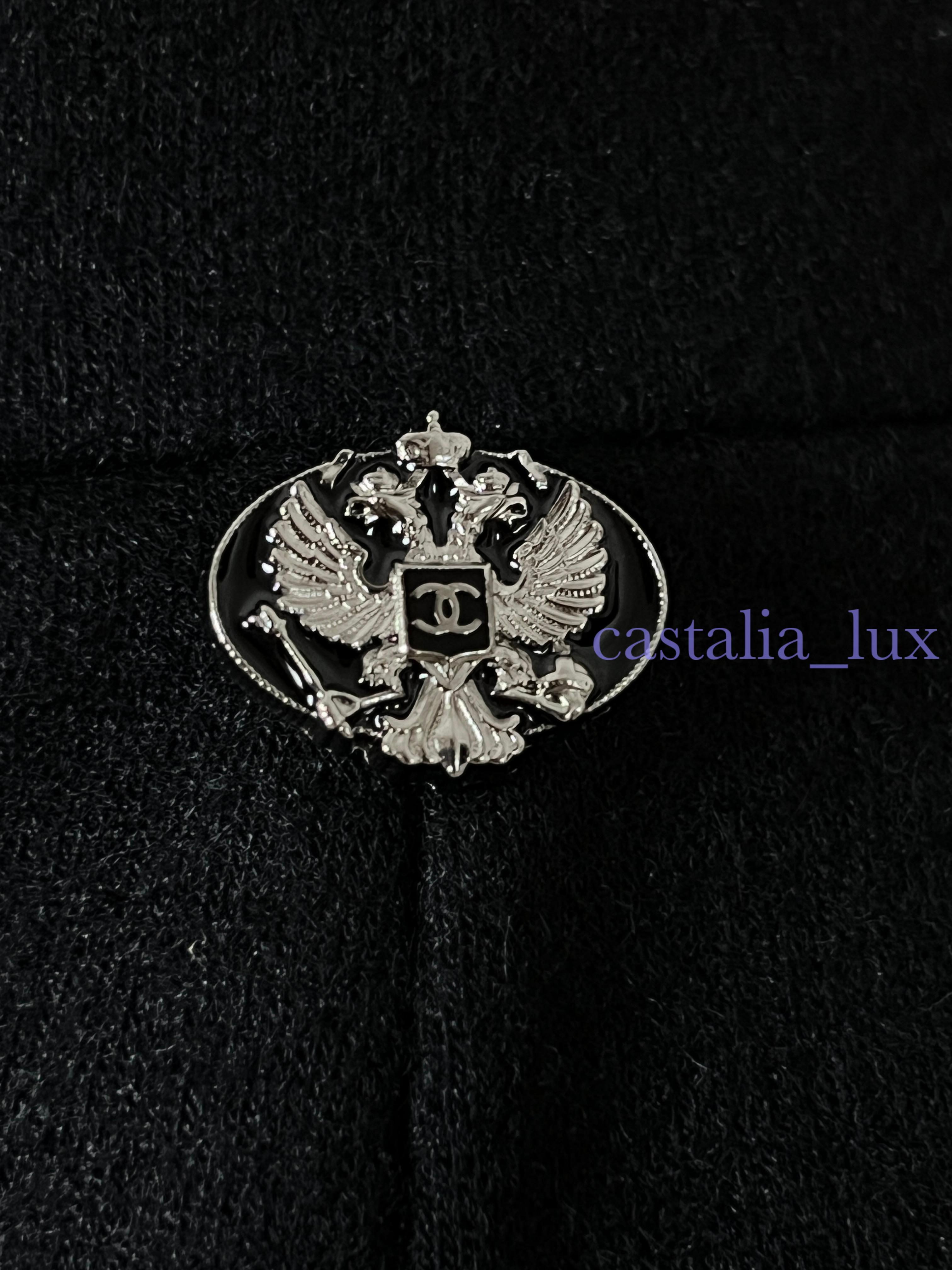 Chanel New Eagle Charm Black Pencil Skirt 2