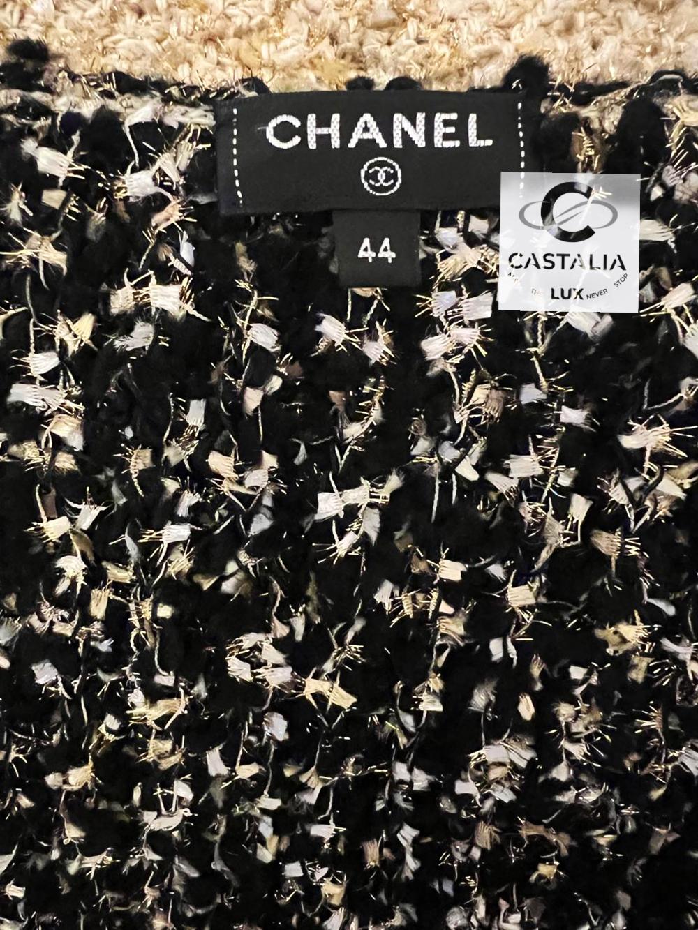 Chanel New Egypt Collection Lesage Tweed Cardi Jacket 44 FR 11