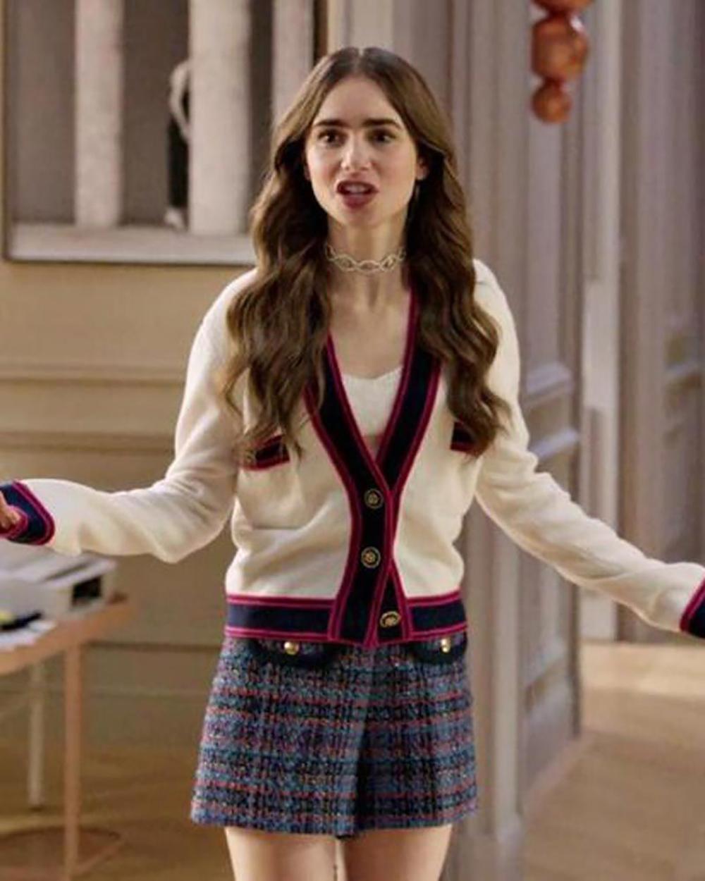 Chanel New Emily In Paris Style Cashmere Cardigan 4