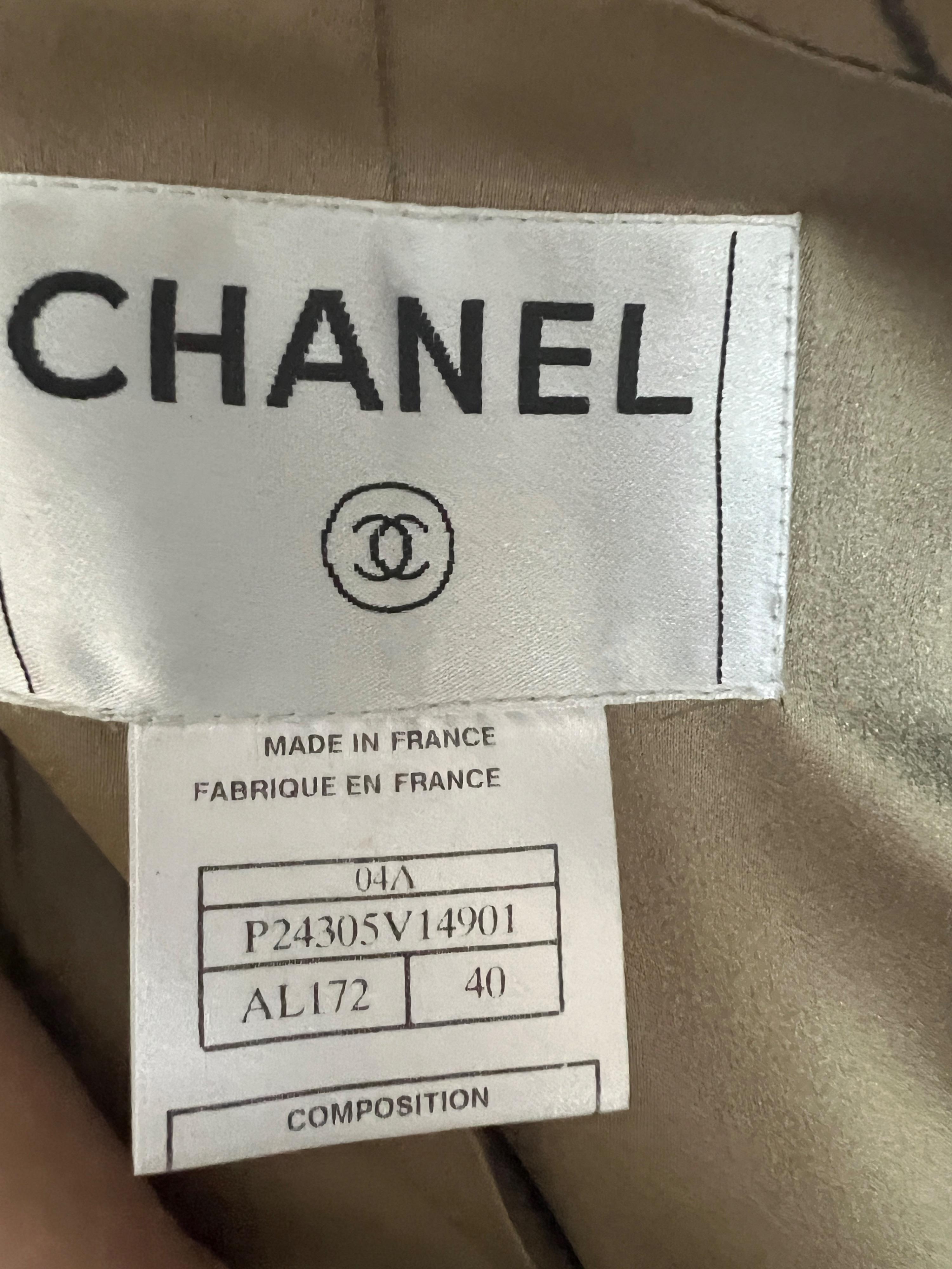 Chanel New Extremely Rare Chain Trim Quilted Trench 11