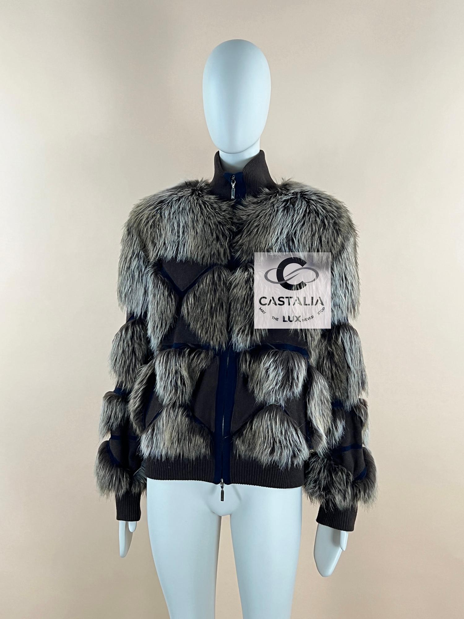Chanel New Fluffly Cashmere and Fantasy Fur Jacket In New Condition In Dubai, AE