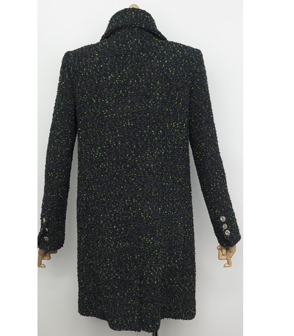Chanel New Autumn Forest Runway Lesage Tweed Coat For Sale 3