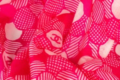 Chanel New Fuchsia Camellia Shawl