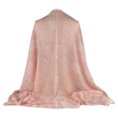 Scialle in cashmere geometrico Chanel New Pink