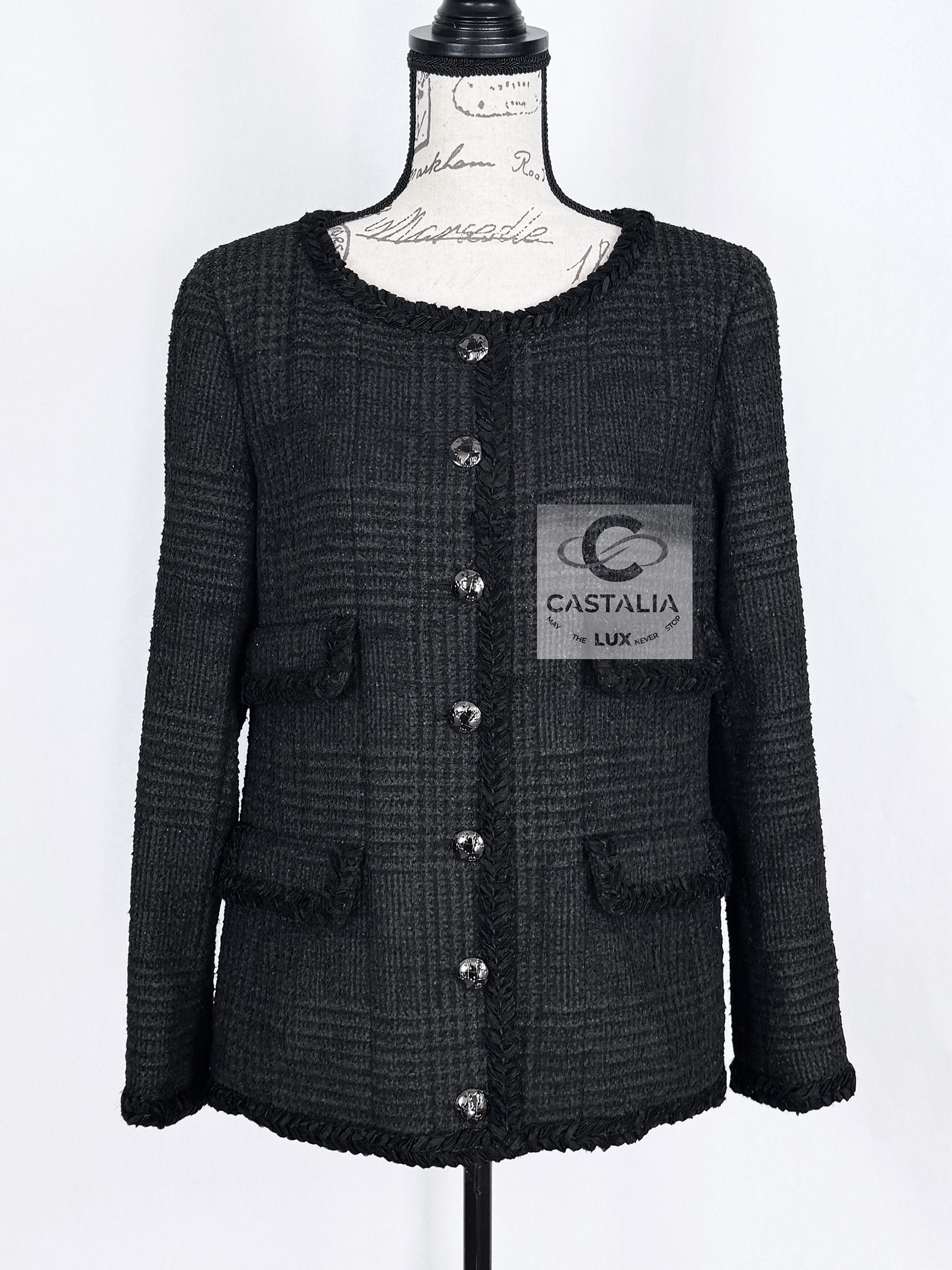 Chanel New Globalization Black Tweed Jacket 5