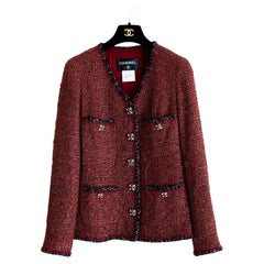 Chanel New Gripoix Buttons Lesage Tweed Jacket