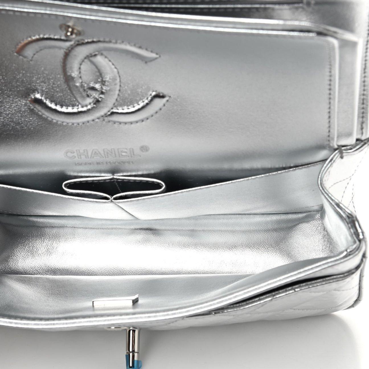 chanel silver purse