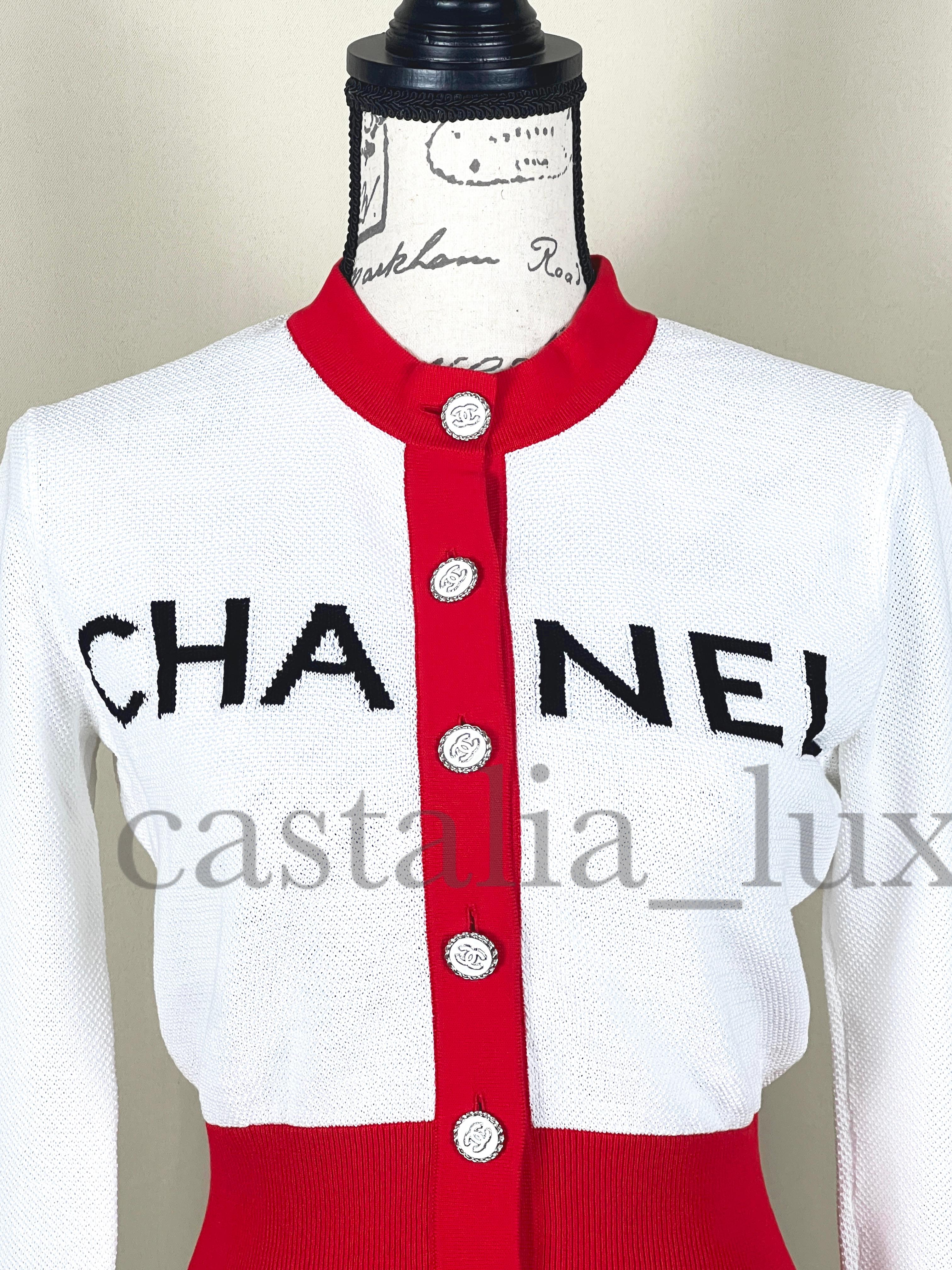 Chanel New Icon 2019 Logo Cardigan For Sale 3