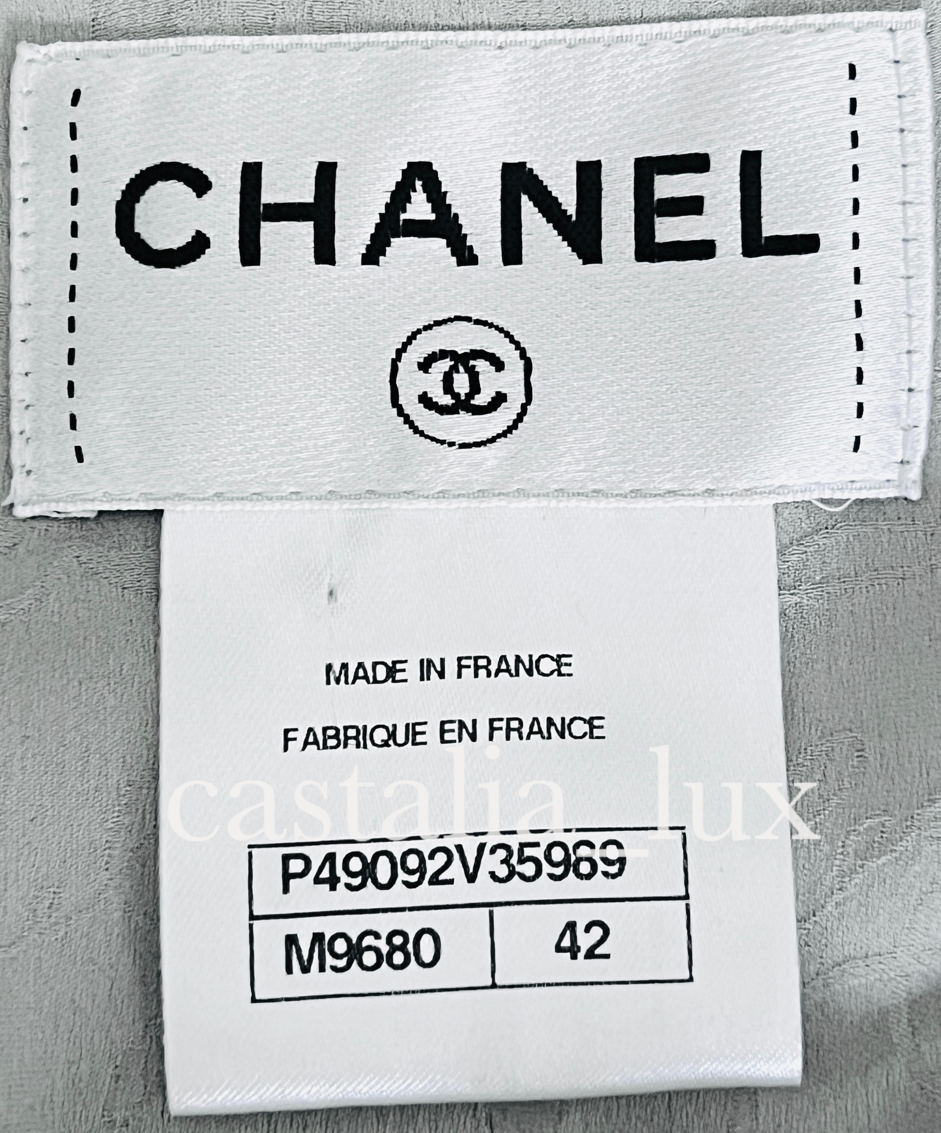 Chanel New Icon Cara Delevingne Runway Tweed Dress 8