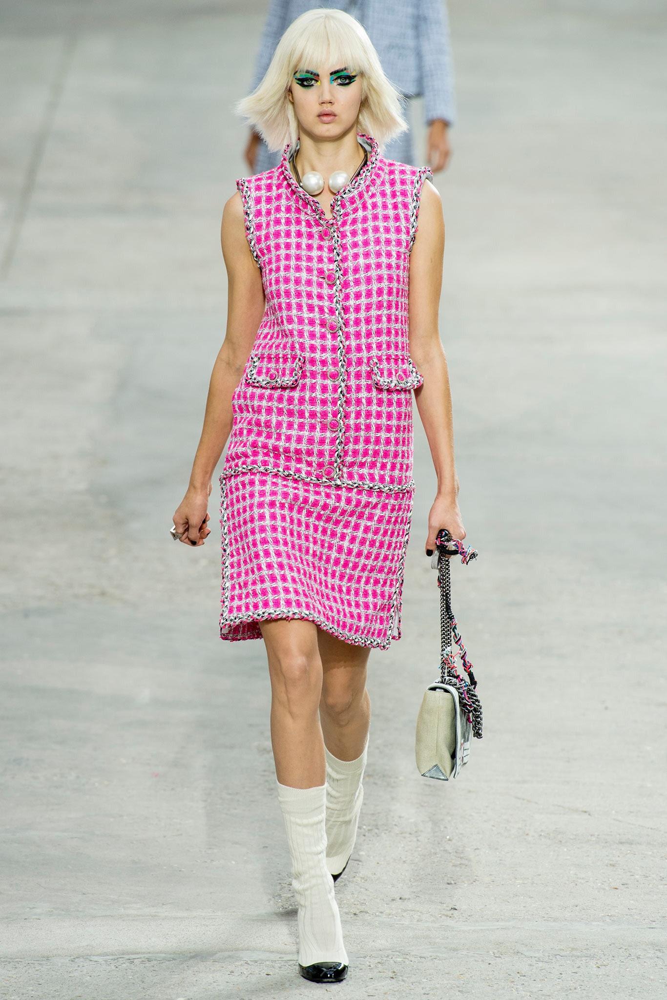 Women's or Men's Chanel New Icon Cara Delevingne Runway Tweed Dress