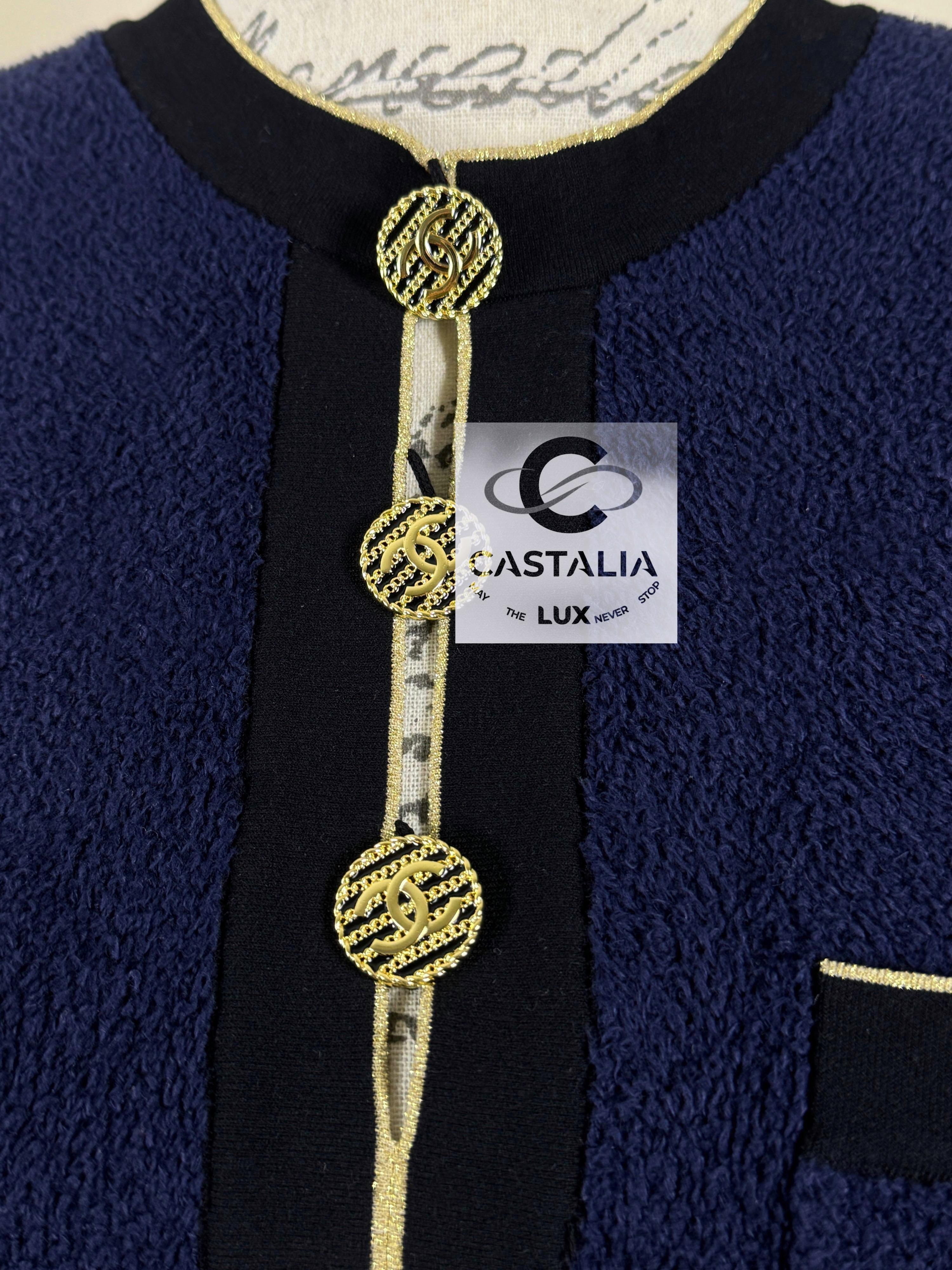 Chanel New Icon La Pausa CC Buttons Dress 36 FR 7