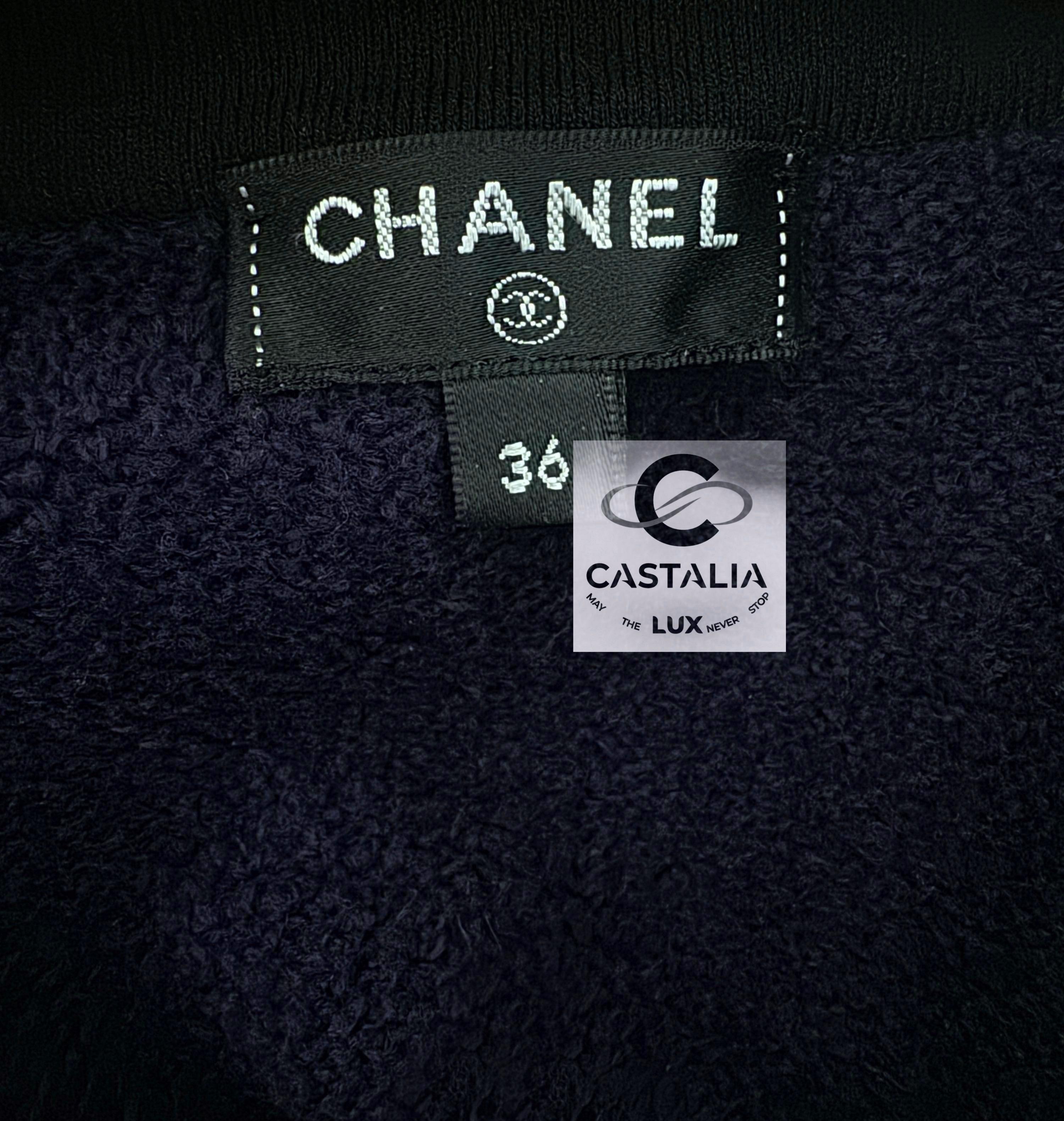 Chanel New Icon La Pausa CC Buttons Dress 36 FR 9