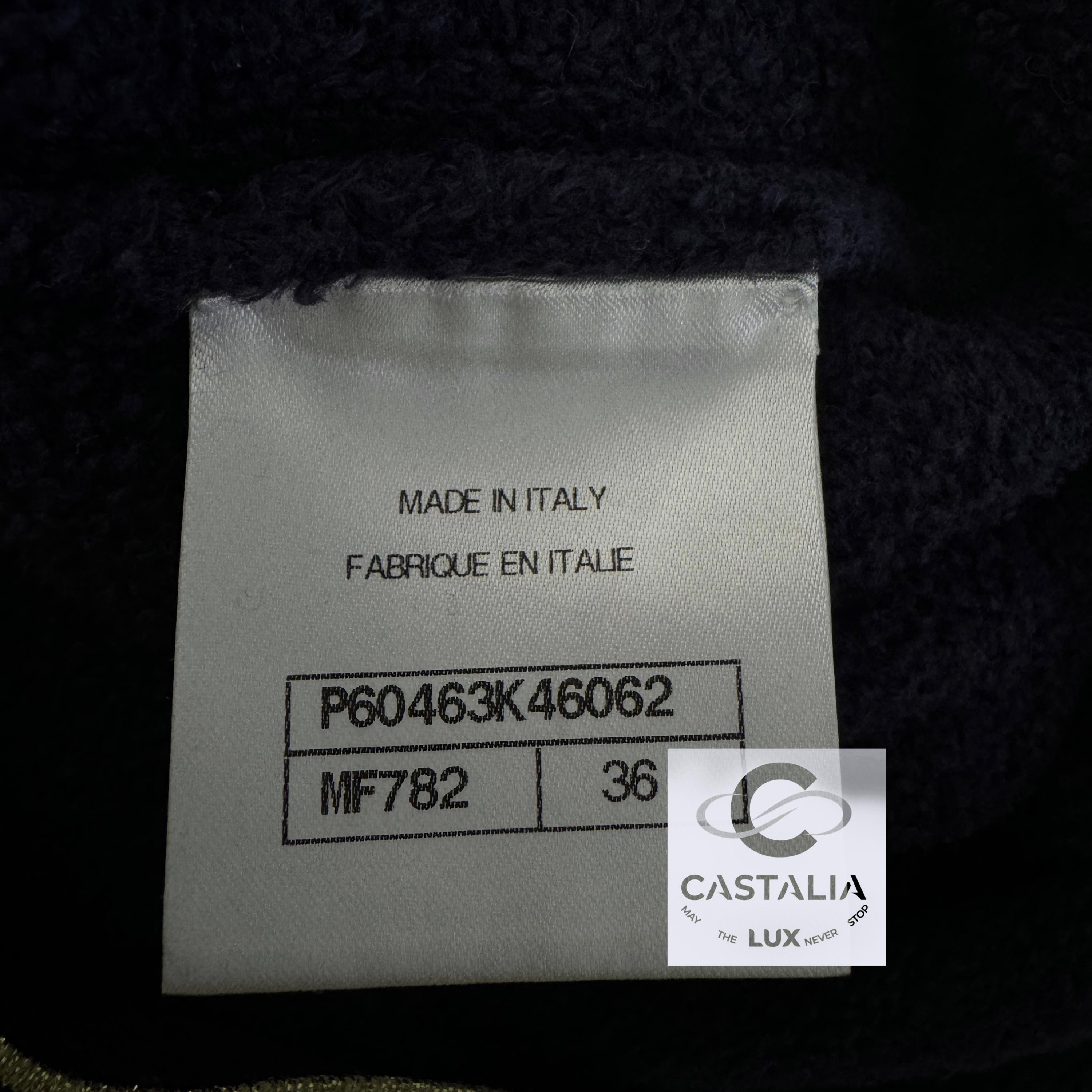 Chanel New Icon La Pausa CC Buttons Dress 36 FR 10