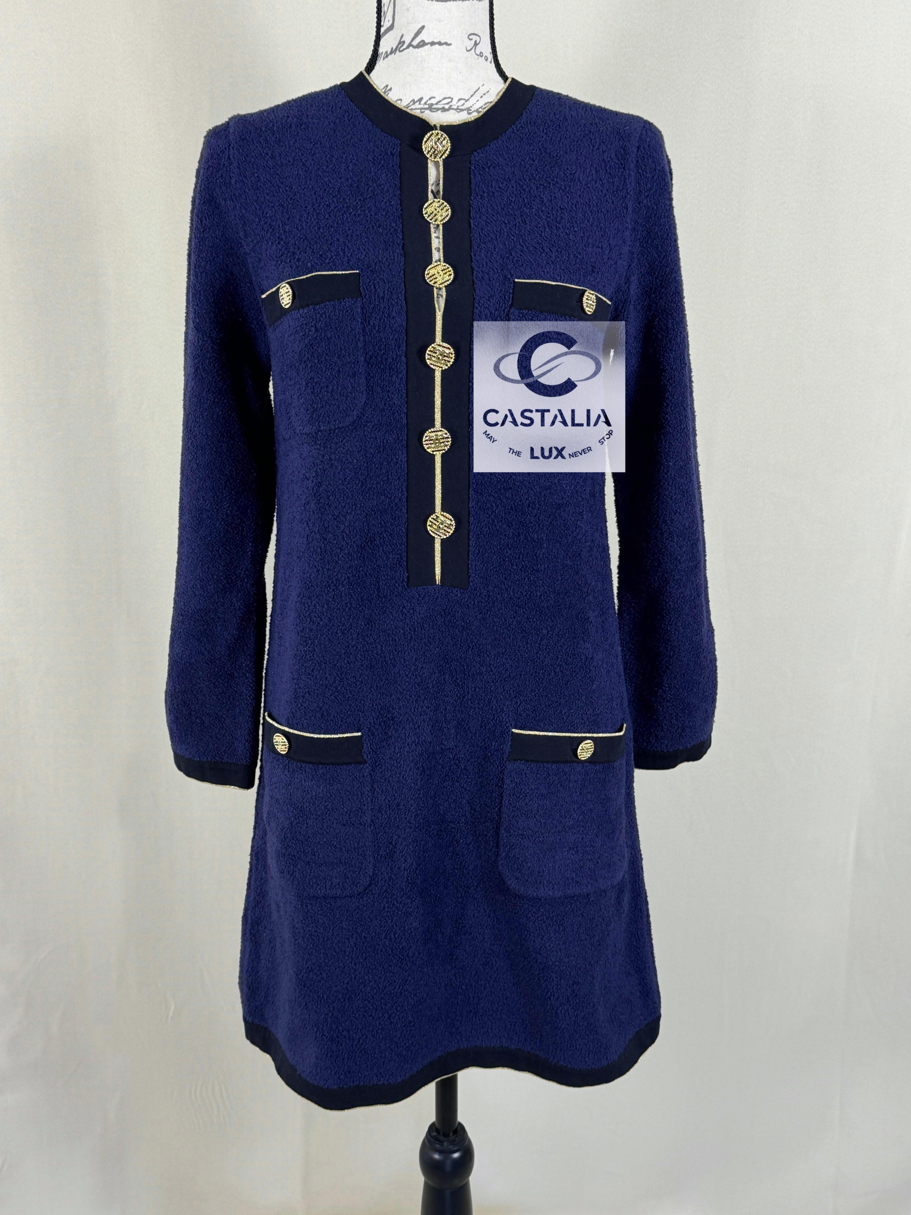 Chanel New Icon La Pausa CC Buttons Dress 36 FR 1