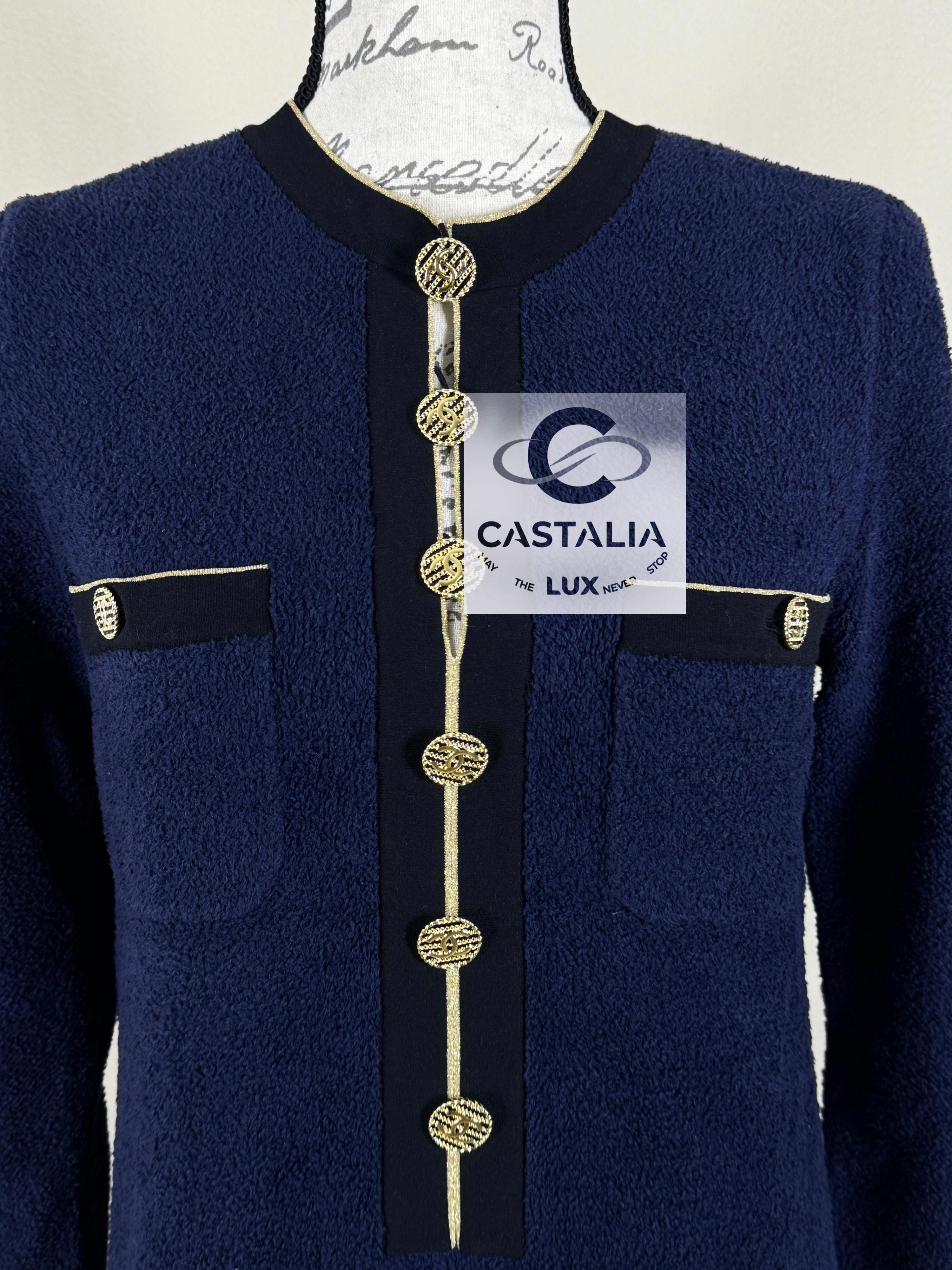 Chanel New Icon La Pausa CC Buttons Dress 36 FR 2
