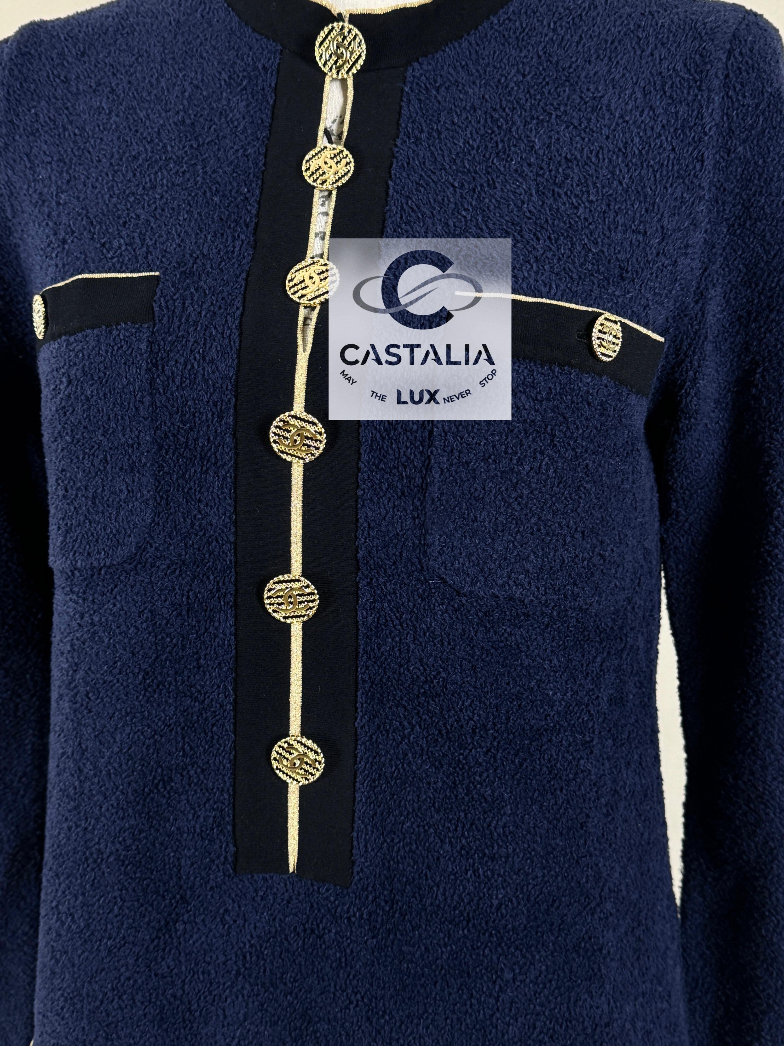Chanel New Icon La Pausa CC Buttons Dress 36 FR 4