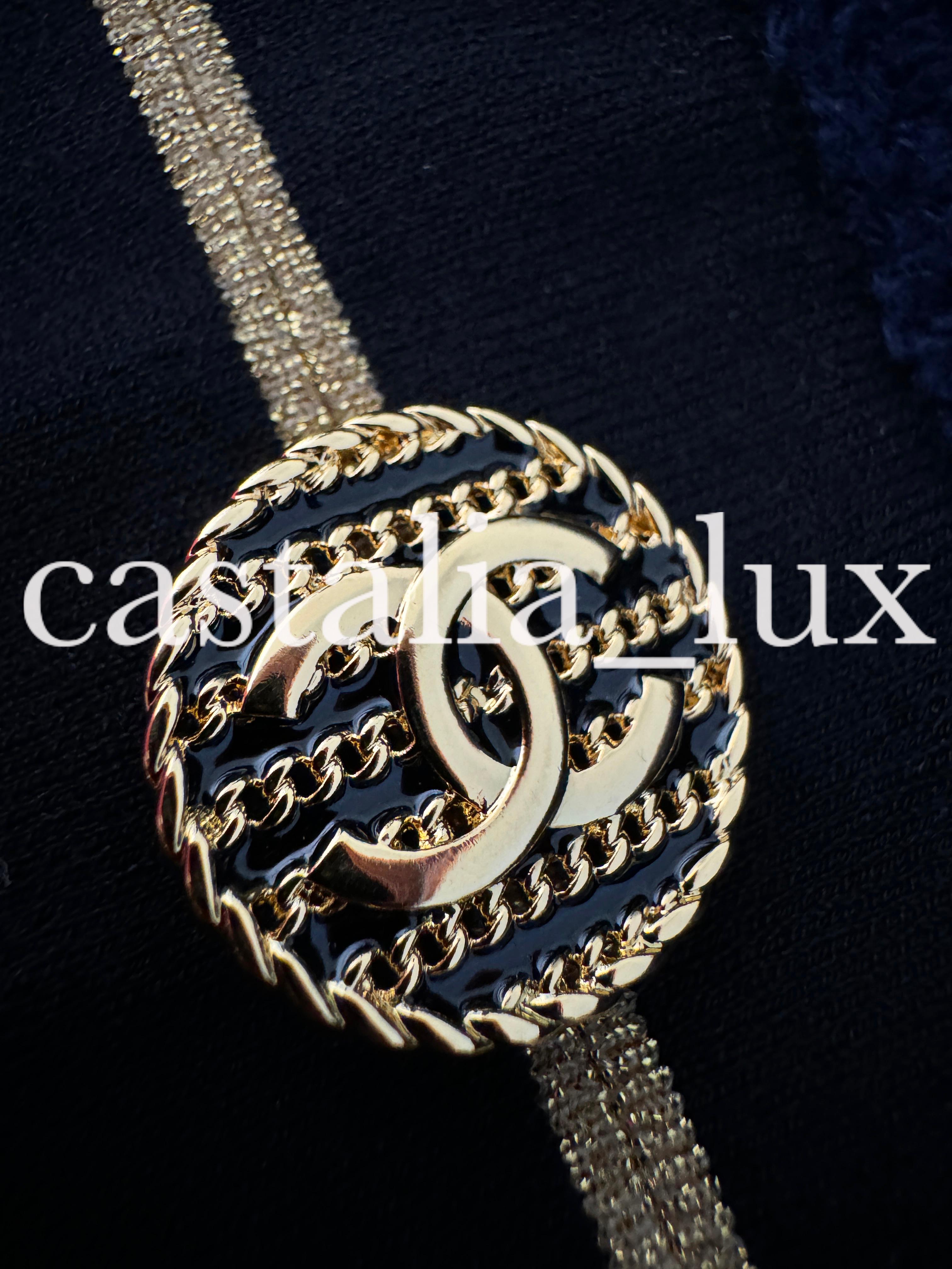 Chanel New Icon La Pausa CC Buttons Dress For Sale 6