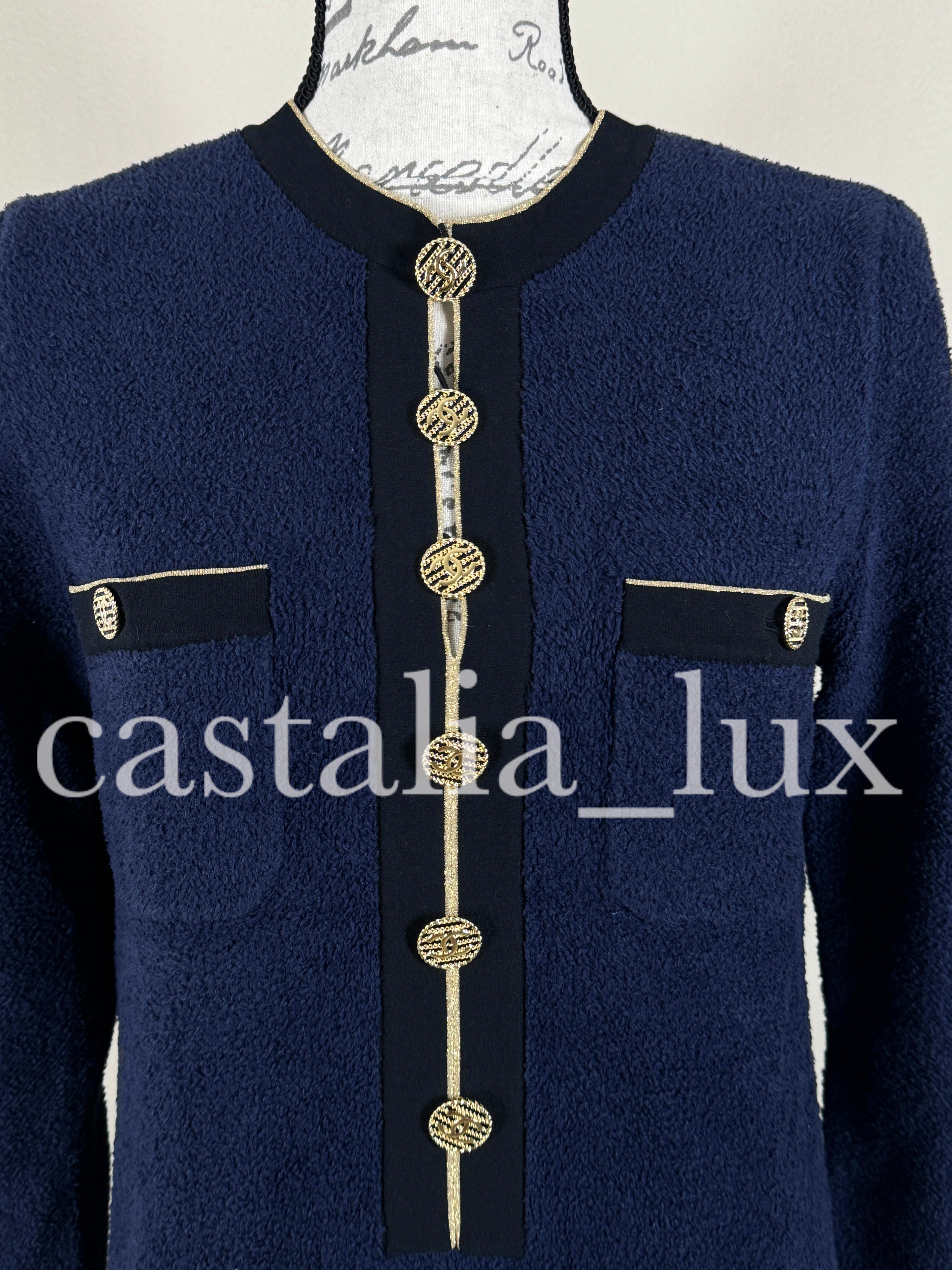 Chanel New Icon La Pausa CC Buttons Dress For Sale 1