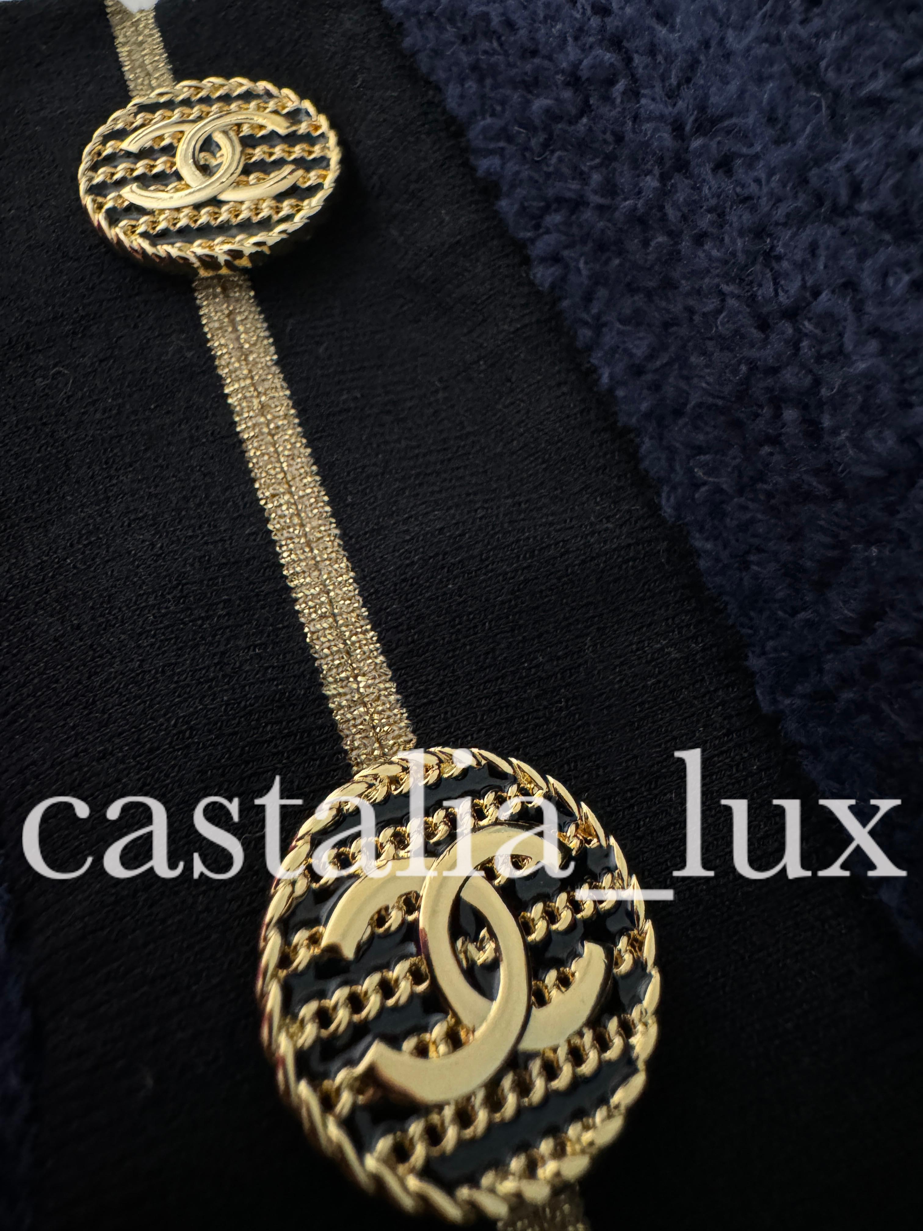 Chanel New Icon La Pausa CC Buttons Dress For Sale 5