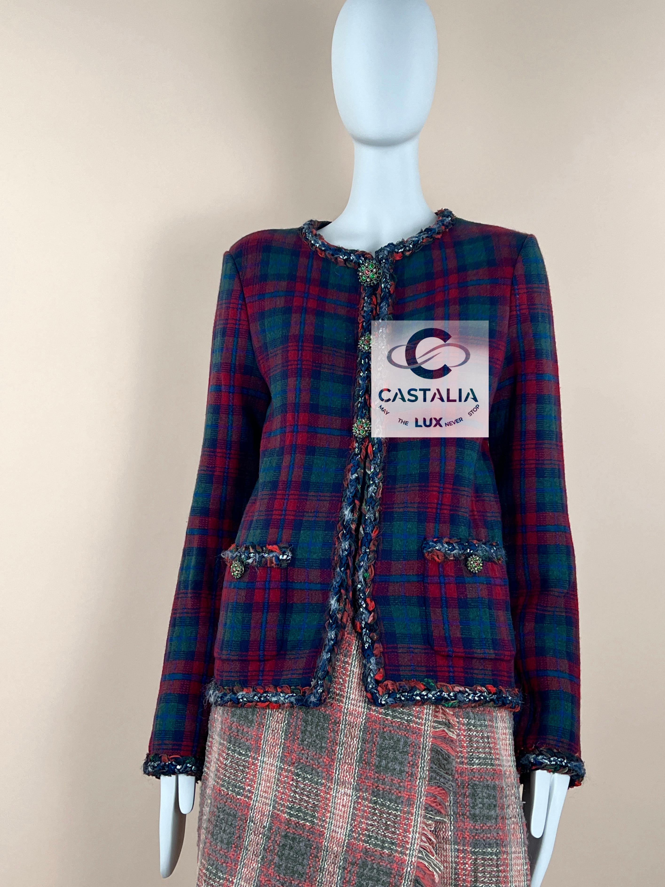 Chanel New Icon Paris  Edinburgh Runway Jacket 8
