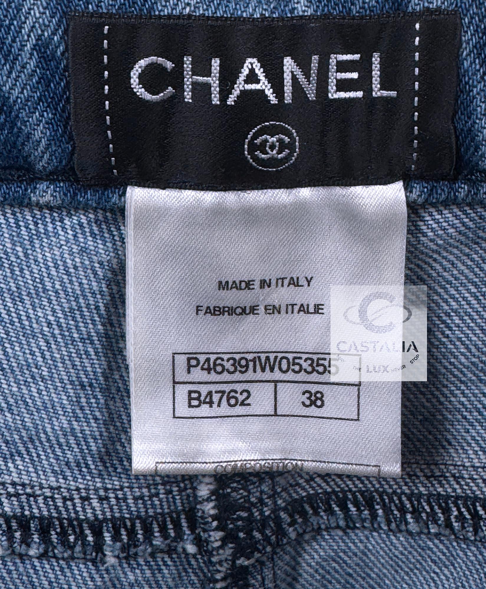 Chanel New Icon Paris / Edinburgh Tartan Jeans 38 FR 6