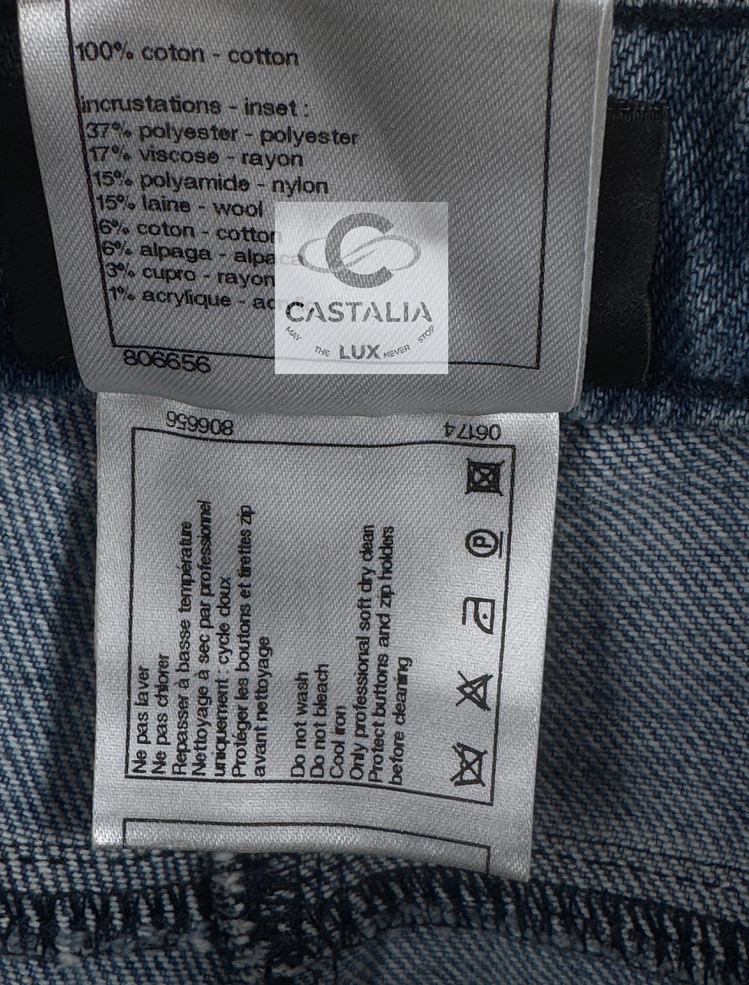 Chanel New Icon Paris / Edinburgh Tartan Jeans 7