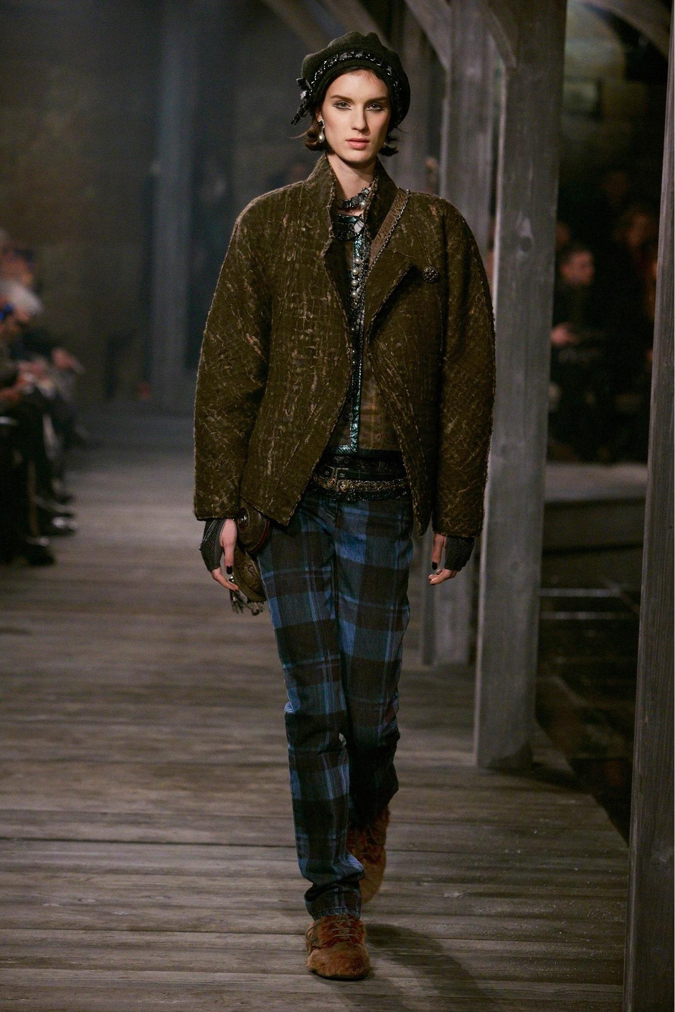 Women's or Men's Chanel New Icon Paris / Edinburgh Tartan Jeans