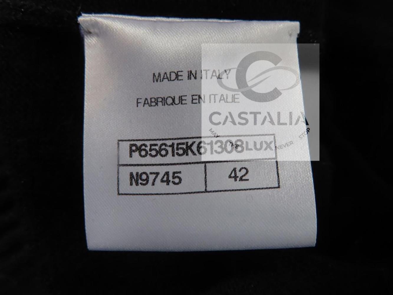 CHANEL New Iconic 2020 Ad Campaign Schwarz Schimmer Kleid 42 FR im Angebot 13