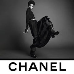 Chanel Nuova Campagna Iconica 2020 Vestito Nero Scintillante 42 FR