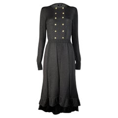 Chanel Nuova Campagna Iconica 2020 Vestito Nero Scintillante 42 FR