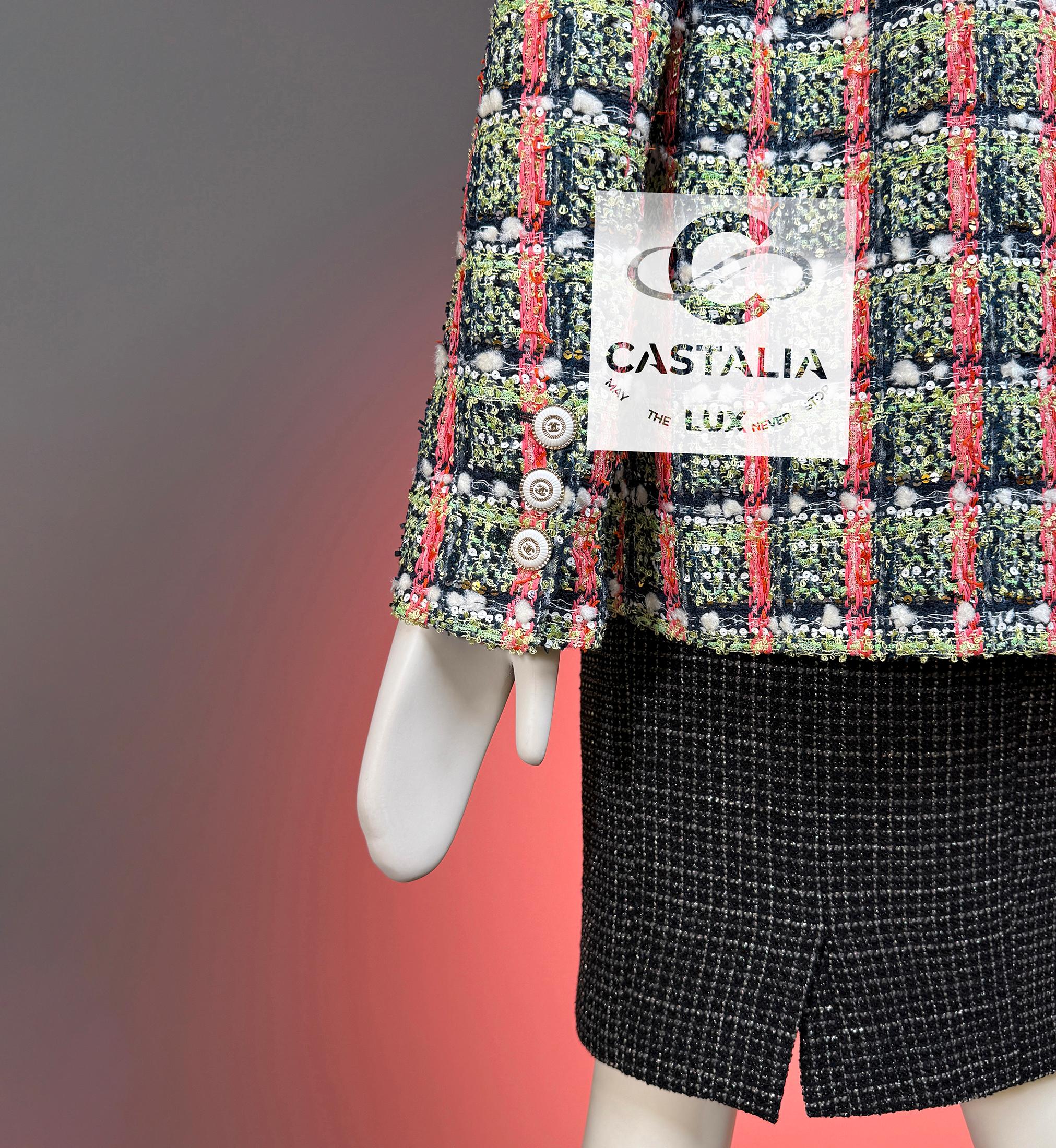 CHANEL Nueva Chaqueta de Tweed Icónica 2020 Estilo Anna Wintour 36 FR en venta 6