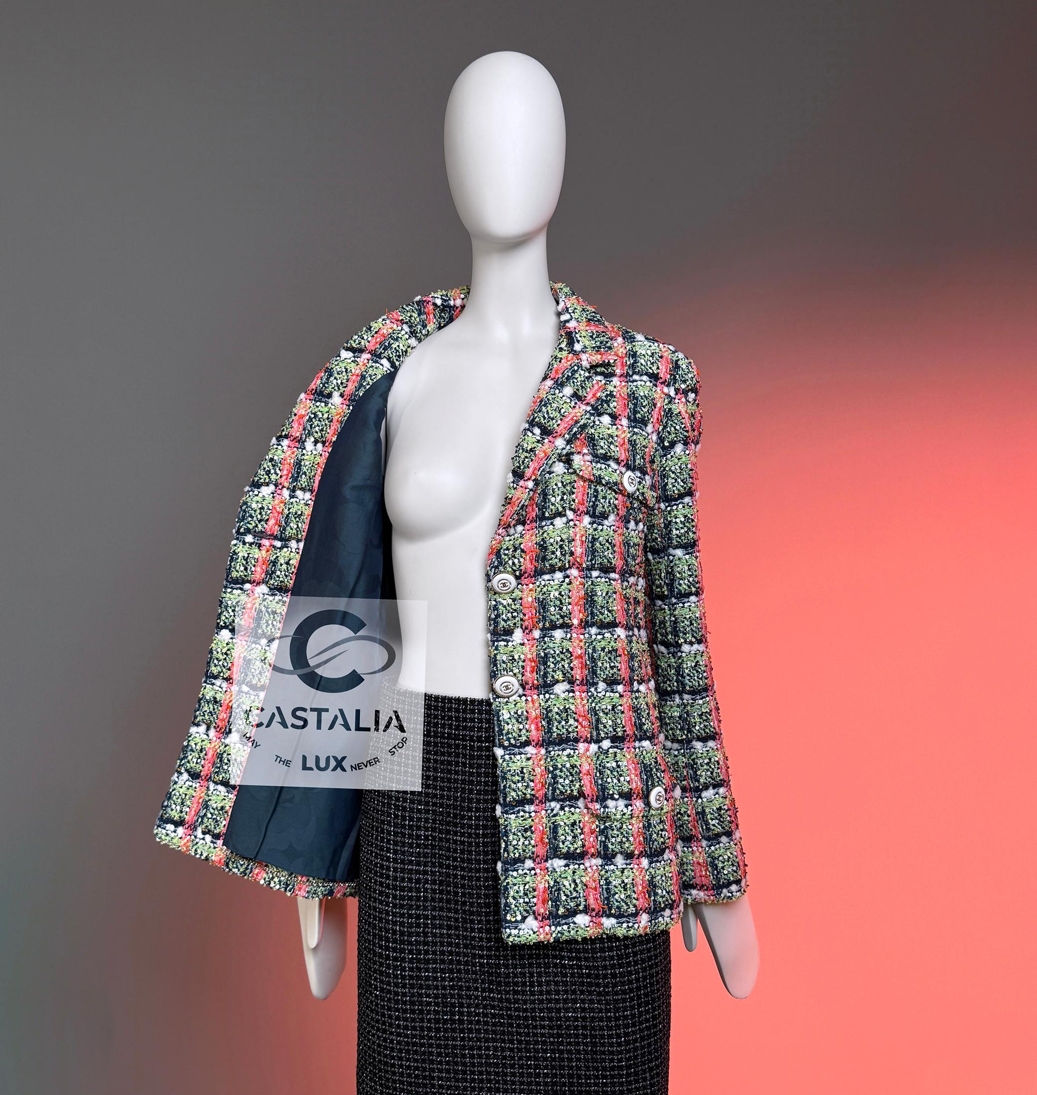 CHANEL Nueva Chaqueta de Tweed Icónica 2020 Estilo Anna Wintour 36 FR en venta 10