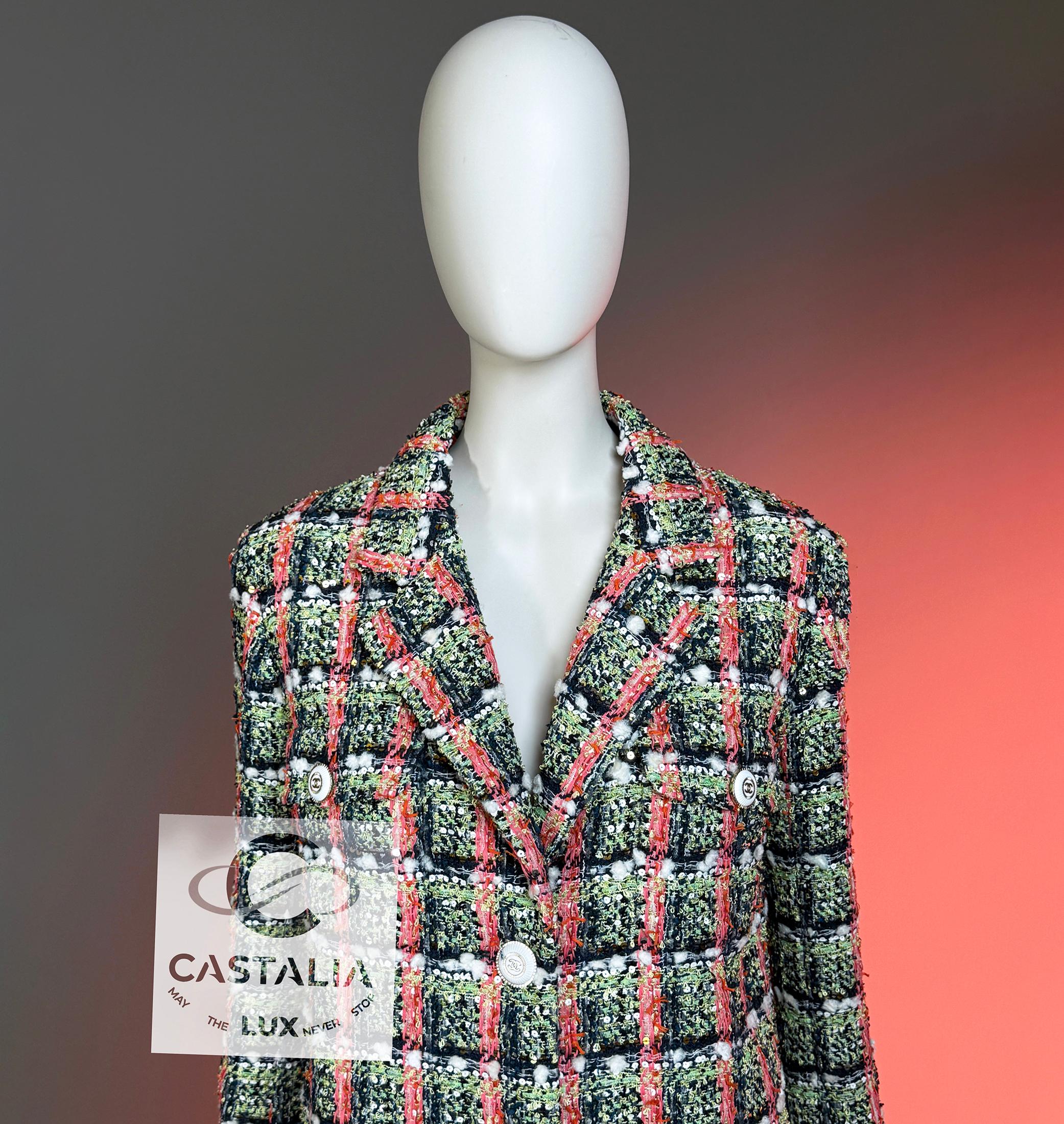 CHANEL Nueva Chaqueta de Tweed Icónica 2020 Estilo Anna Wintour 36 FR en venta 11