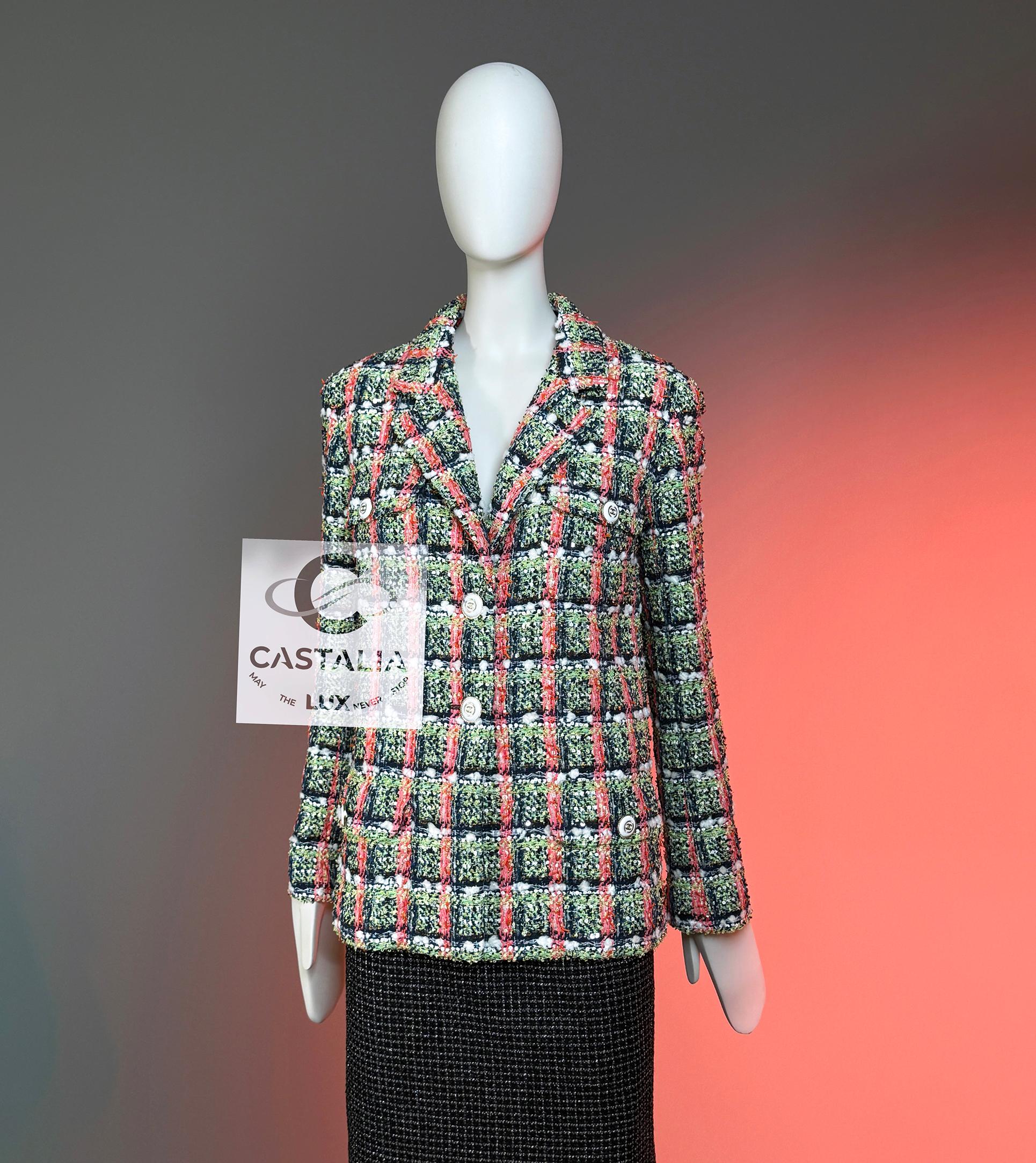 CHANEL Nueva Chaqueta de Tweed Icónica 2020 Estilo Anna Wintour 36 FR en venta 1