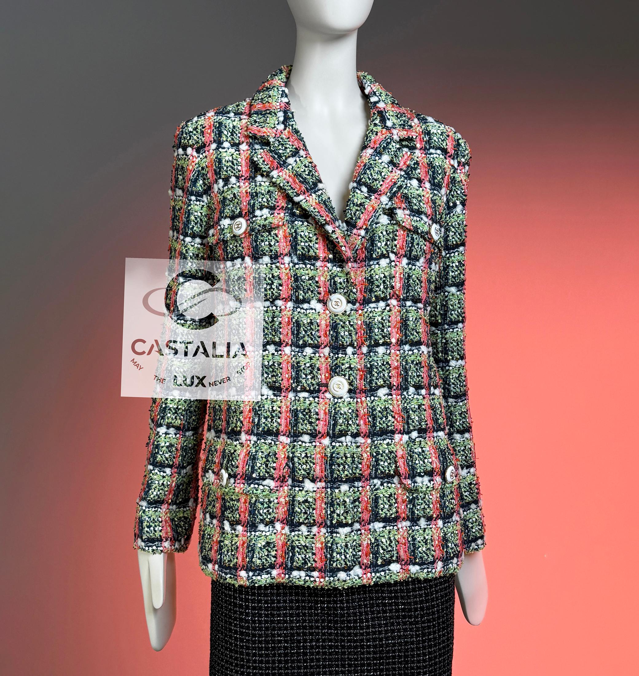 CHANEL Nueva Chaqueta de Tweed Icónica 2020 Estilo Anna Wintour 36 FR en venta 2