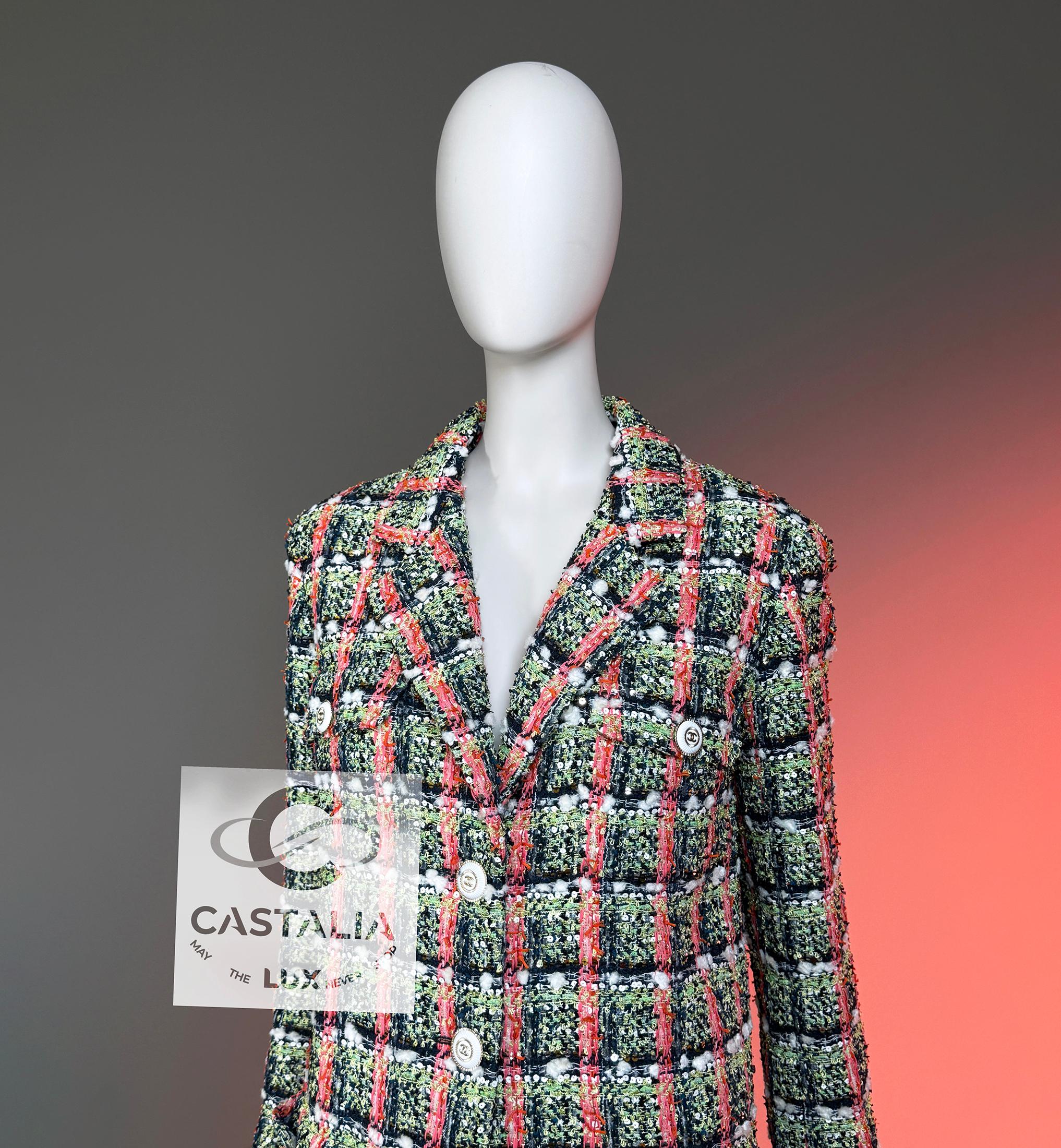 CHANEL Nueva Chaqueta de Tweed Icónica 2020 Estilo Anna Wintour 36 FR en venta 3