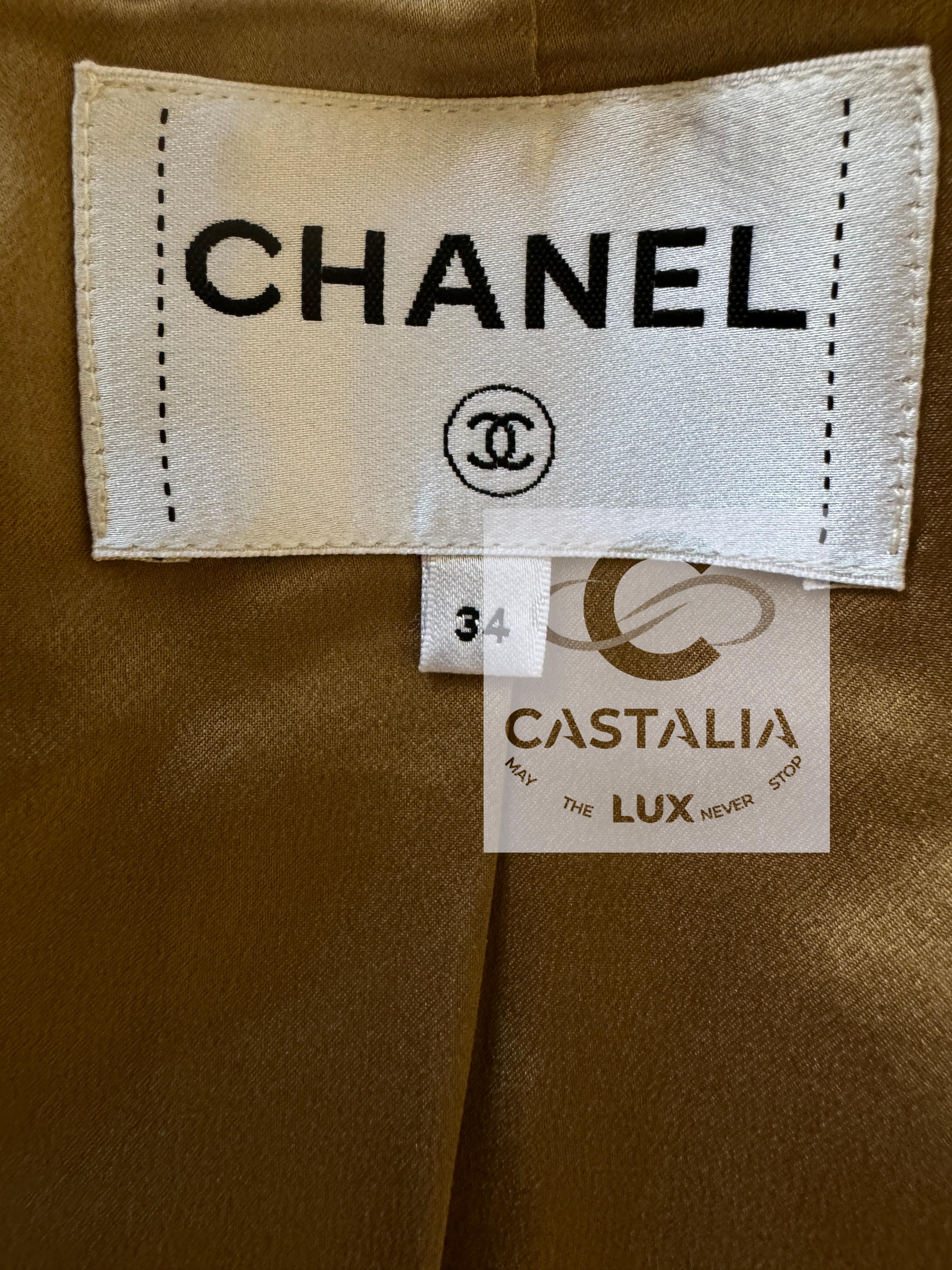 Chanel New Iconic Billboards Ribbon Tweed Trench Coat 12