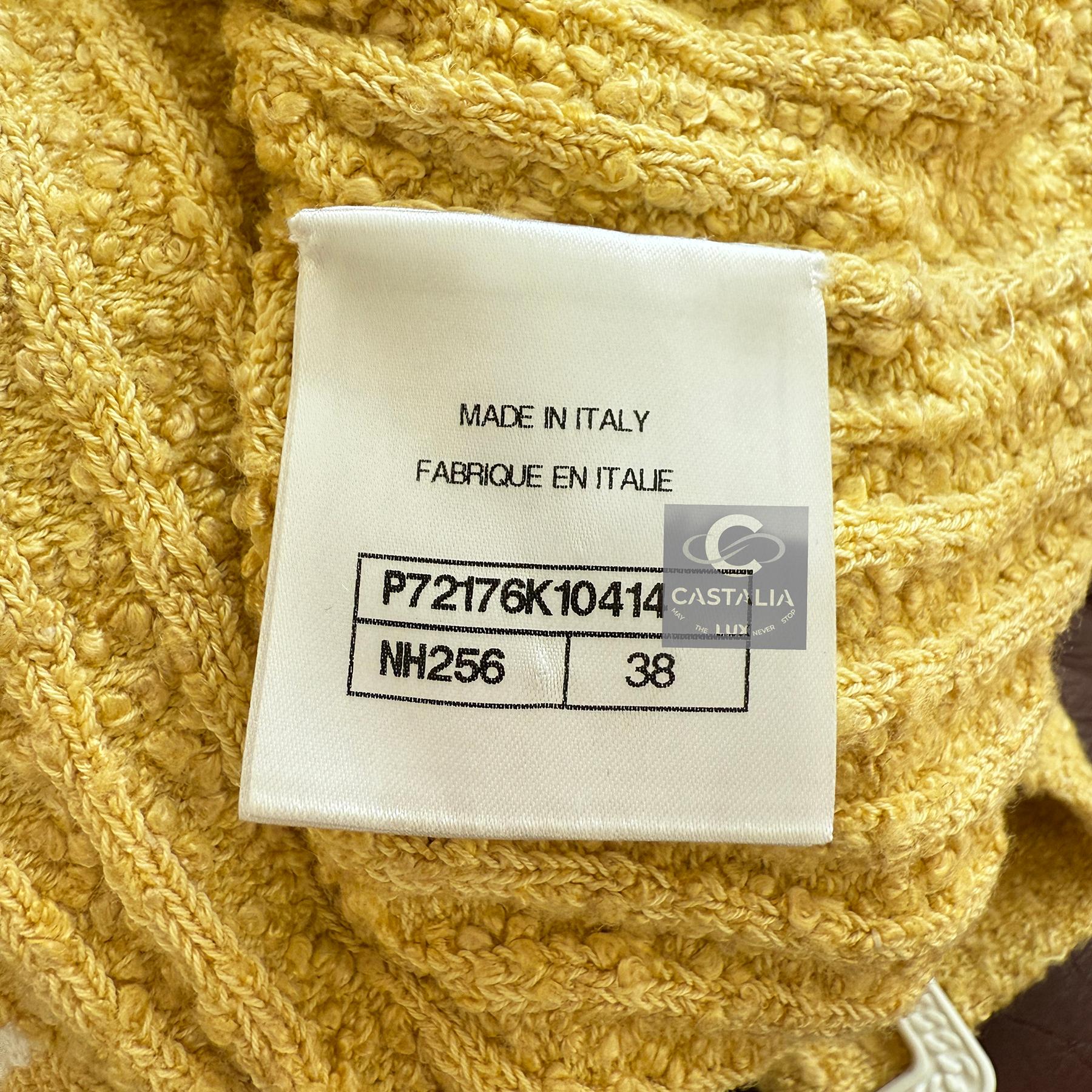Chanel New Iconic Boucle Knit Dress with Belt 9