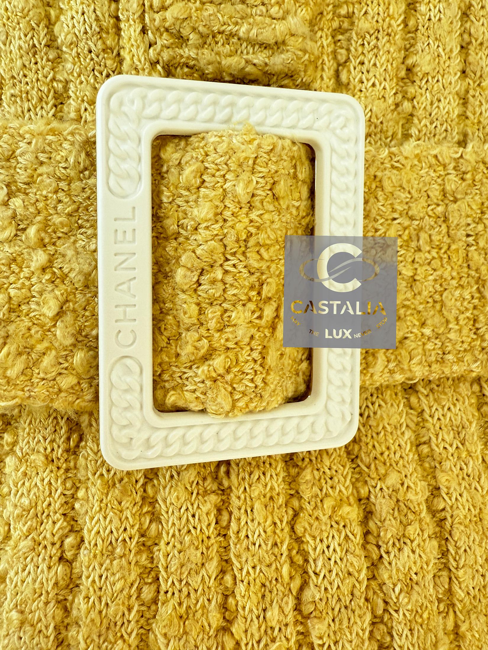 Chanel New Iconic Boucle Knit Dress with Belt 4