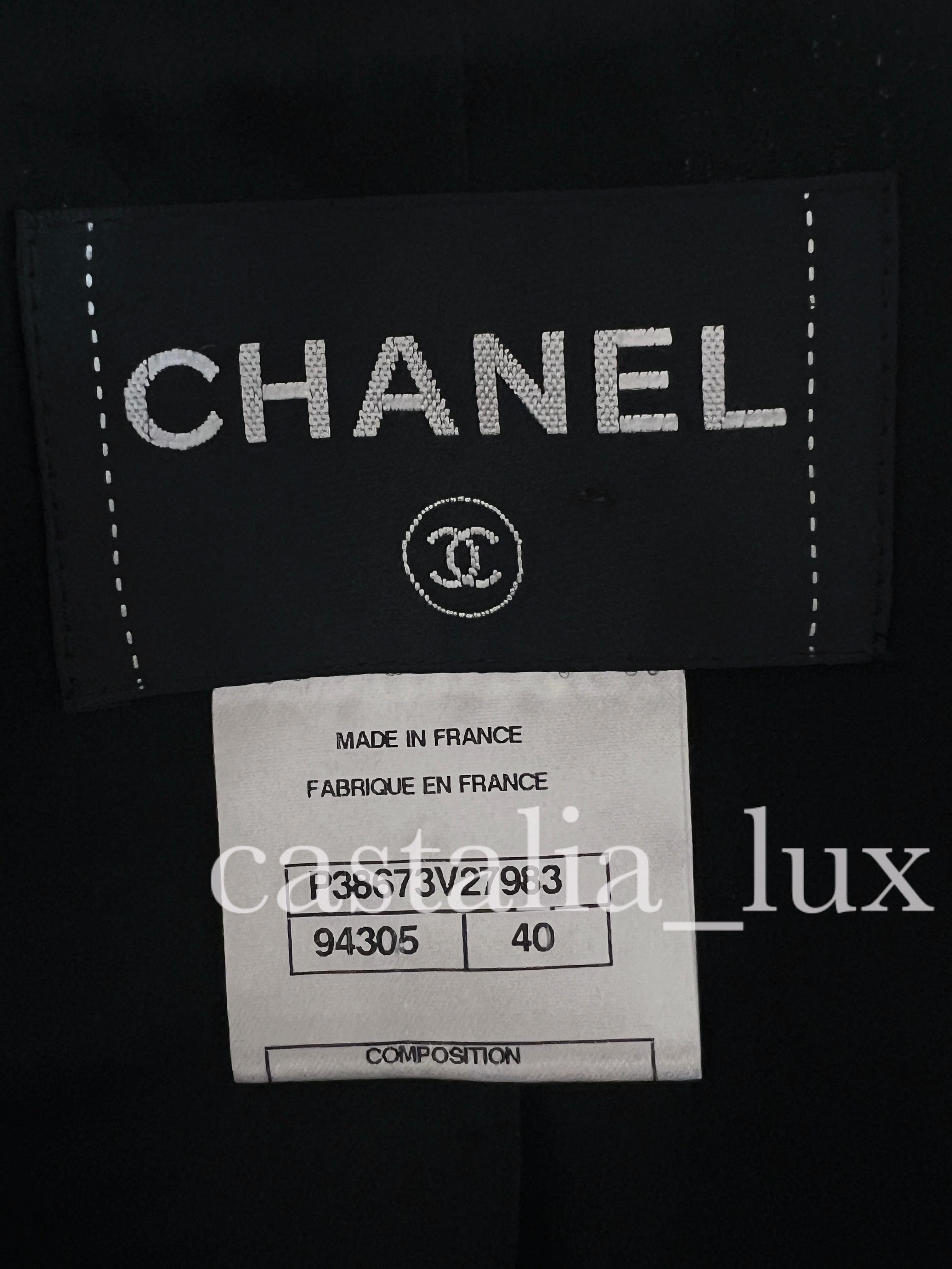 Chanel New Iconic CC Buttons Black Tweed Jacket 14