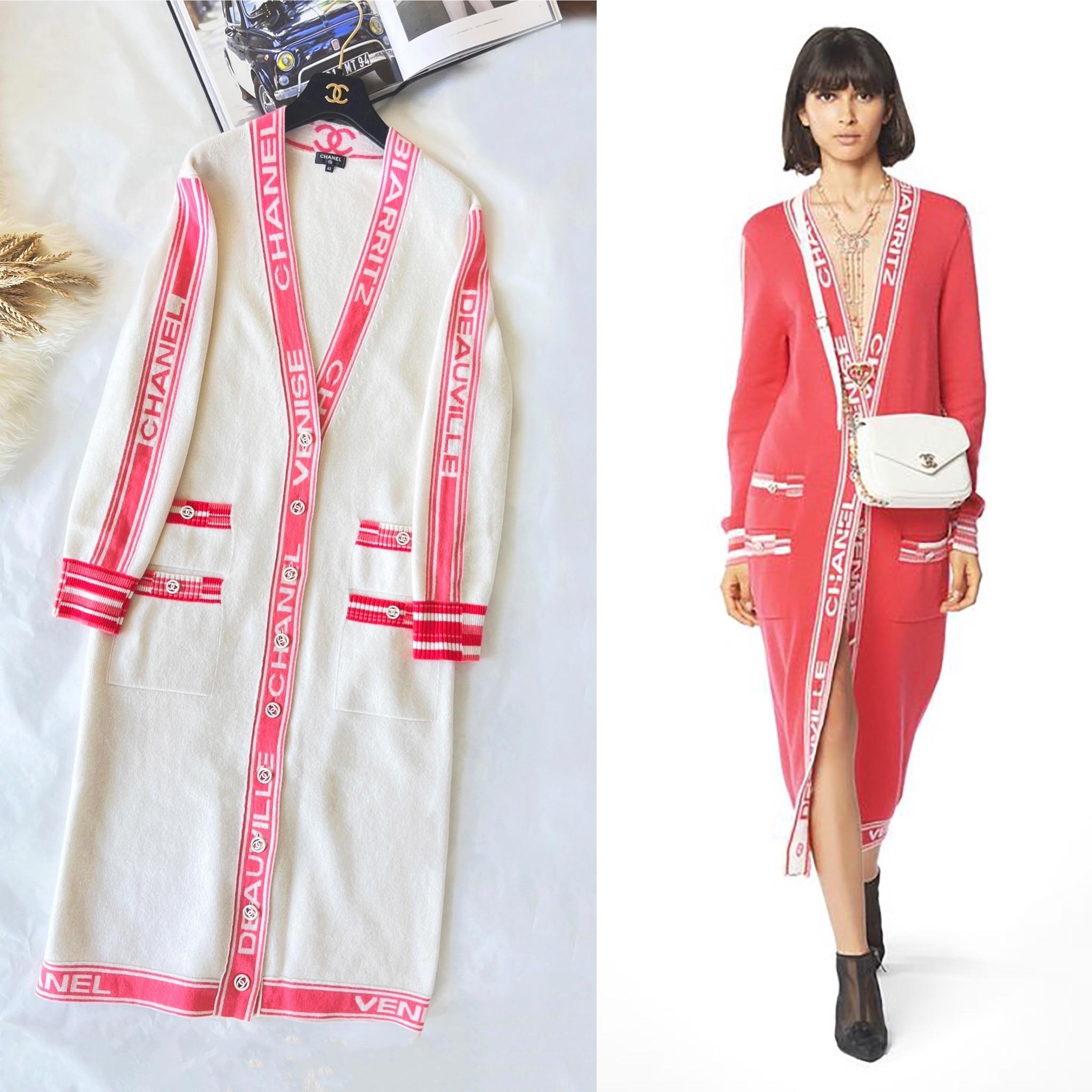 chanel long cardigan