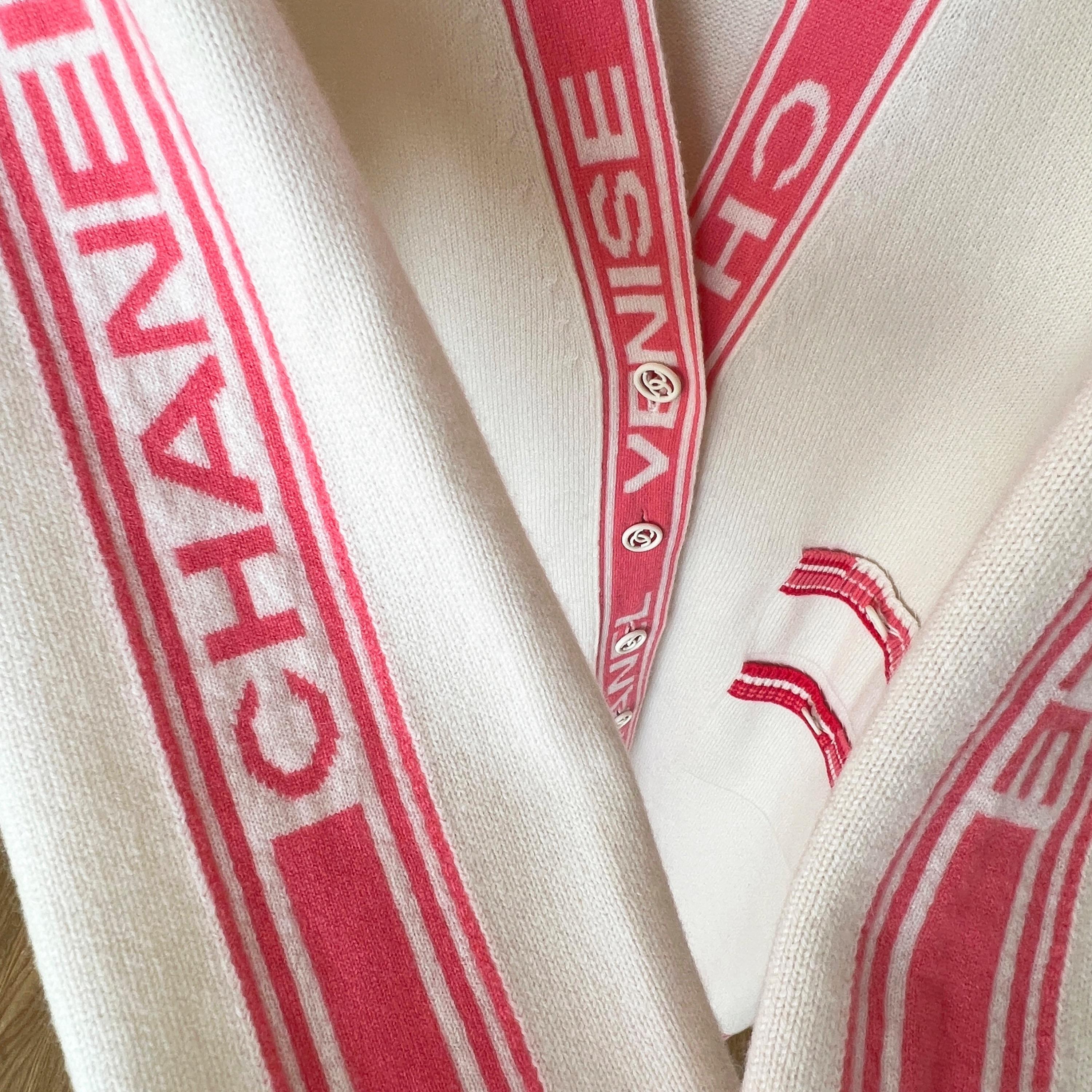 Chanel New Iconic CC Logo Biarritz-Deauville Cardigan In New Condition In Dubai, AE