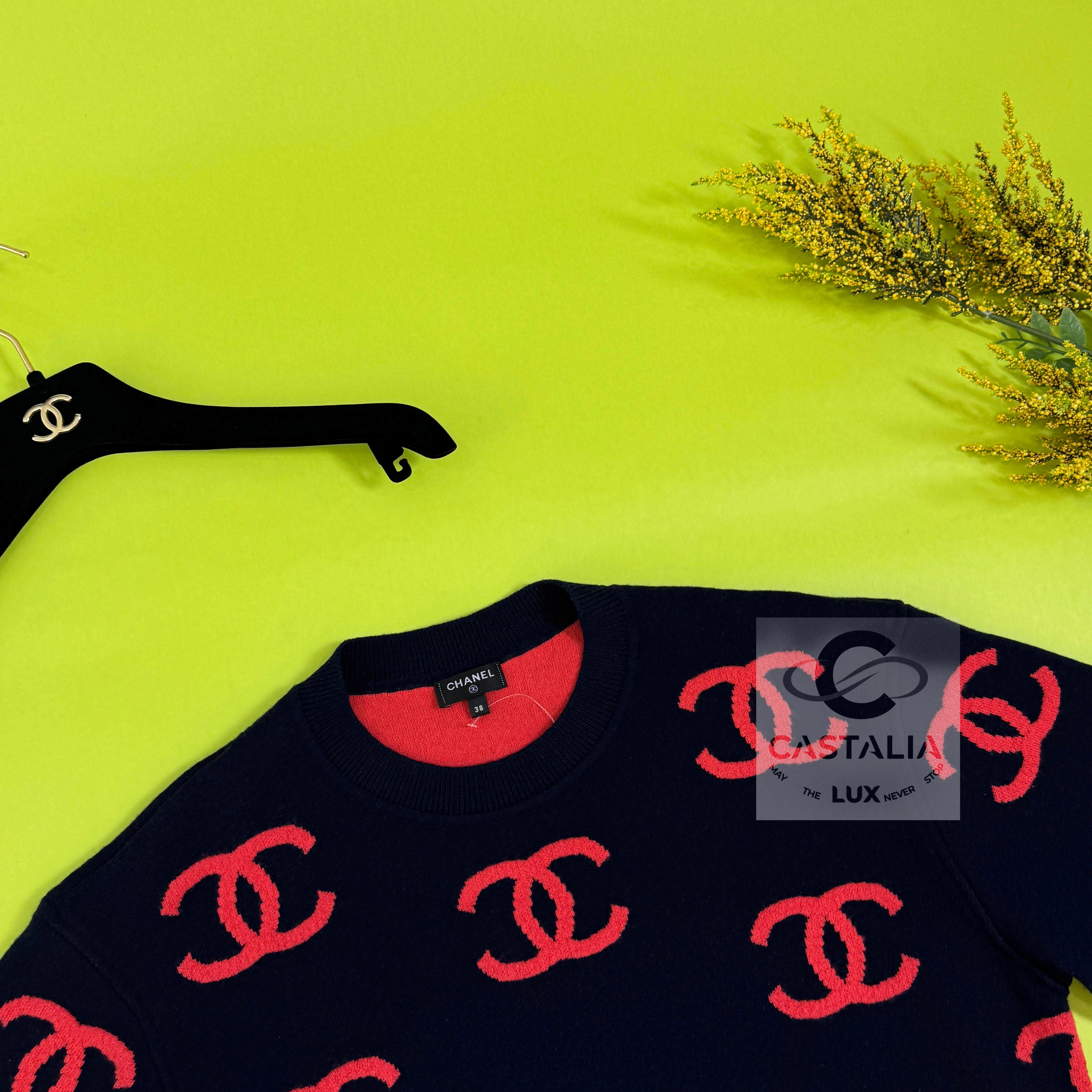 Chanel New Iconic CC Logo Cashmere Jumper 10