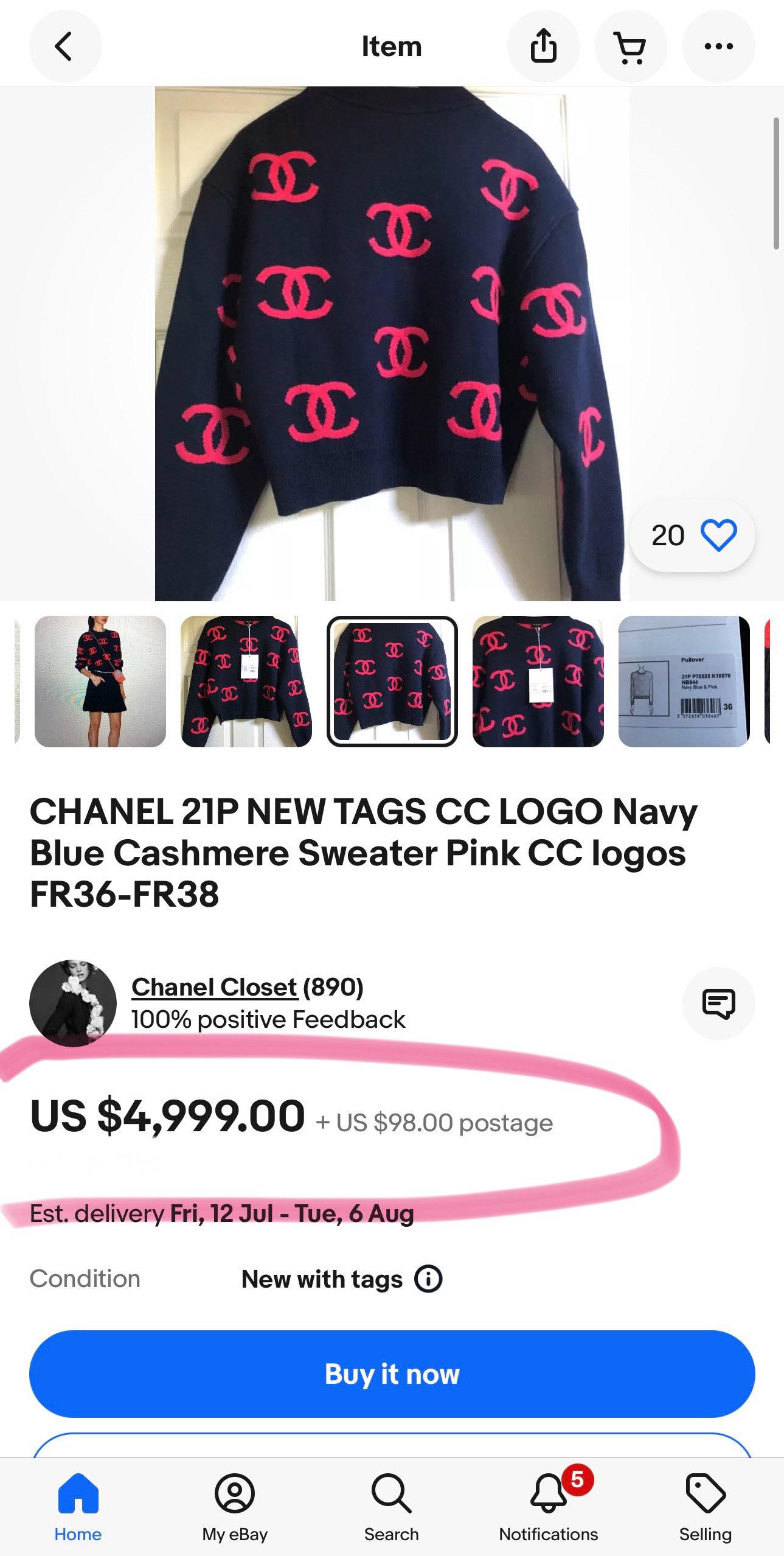 chanel sweater