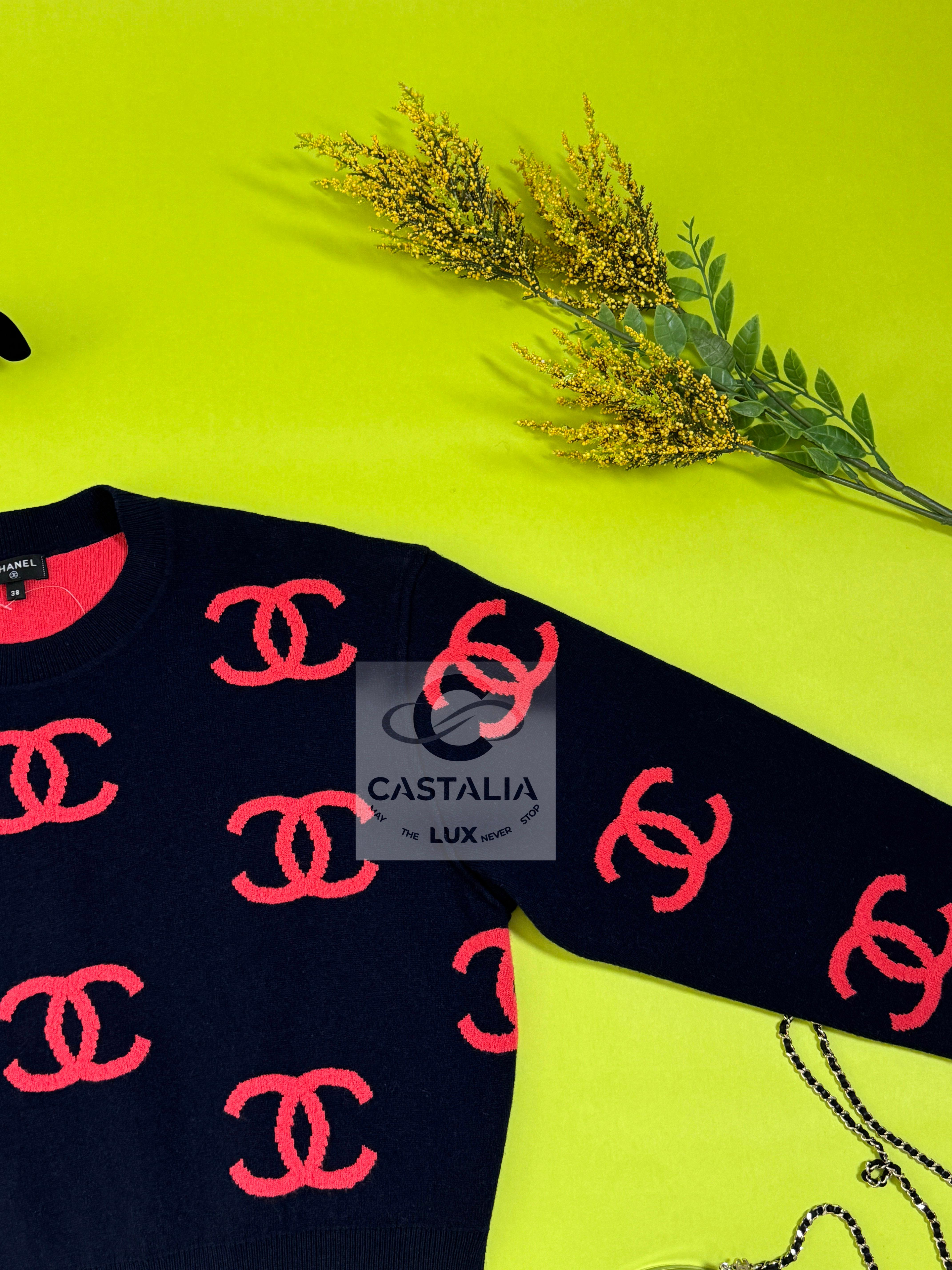 Chanel New Iconic CC Logo Cashmere Jumper 1