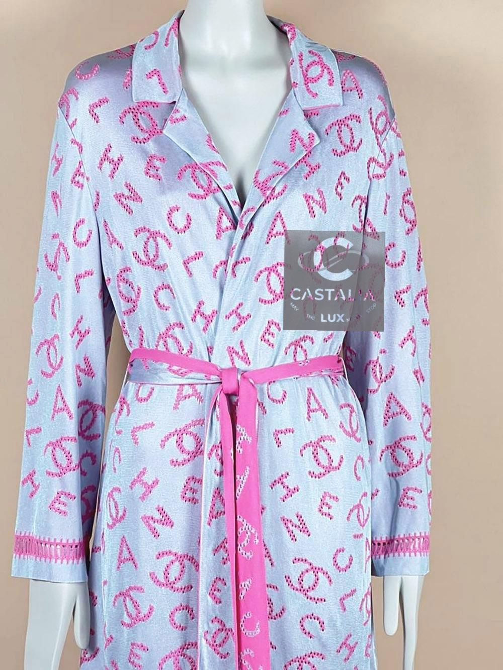 Chanel New Iconic CC Logo Relaxed Kimono Coat 5