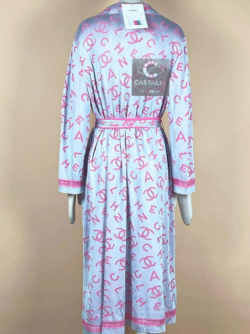 Chanel New Iconic CC Logo Relaxed Kimono Coat 8