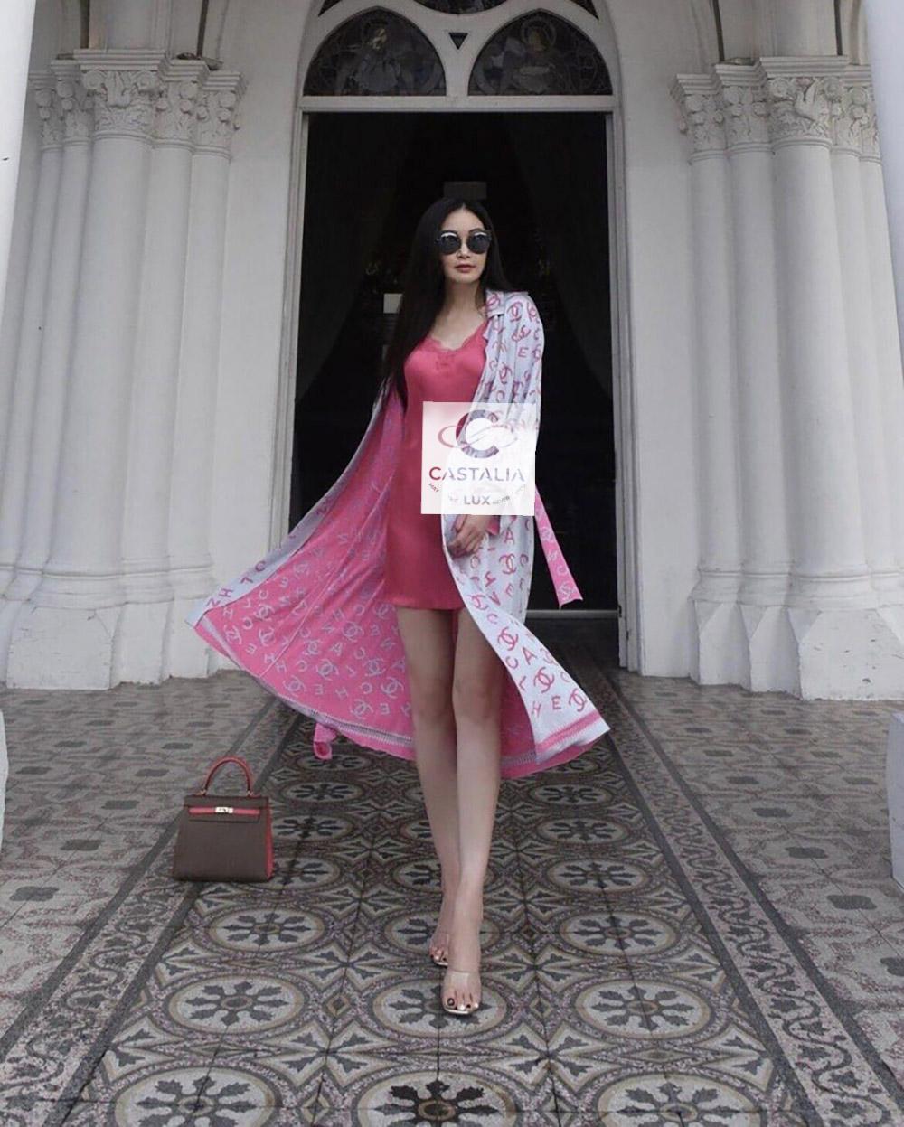 Chanel New Iconic CC Logo Relaxed Kimono Coat 1